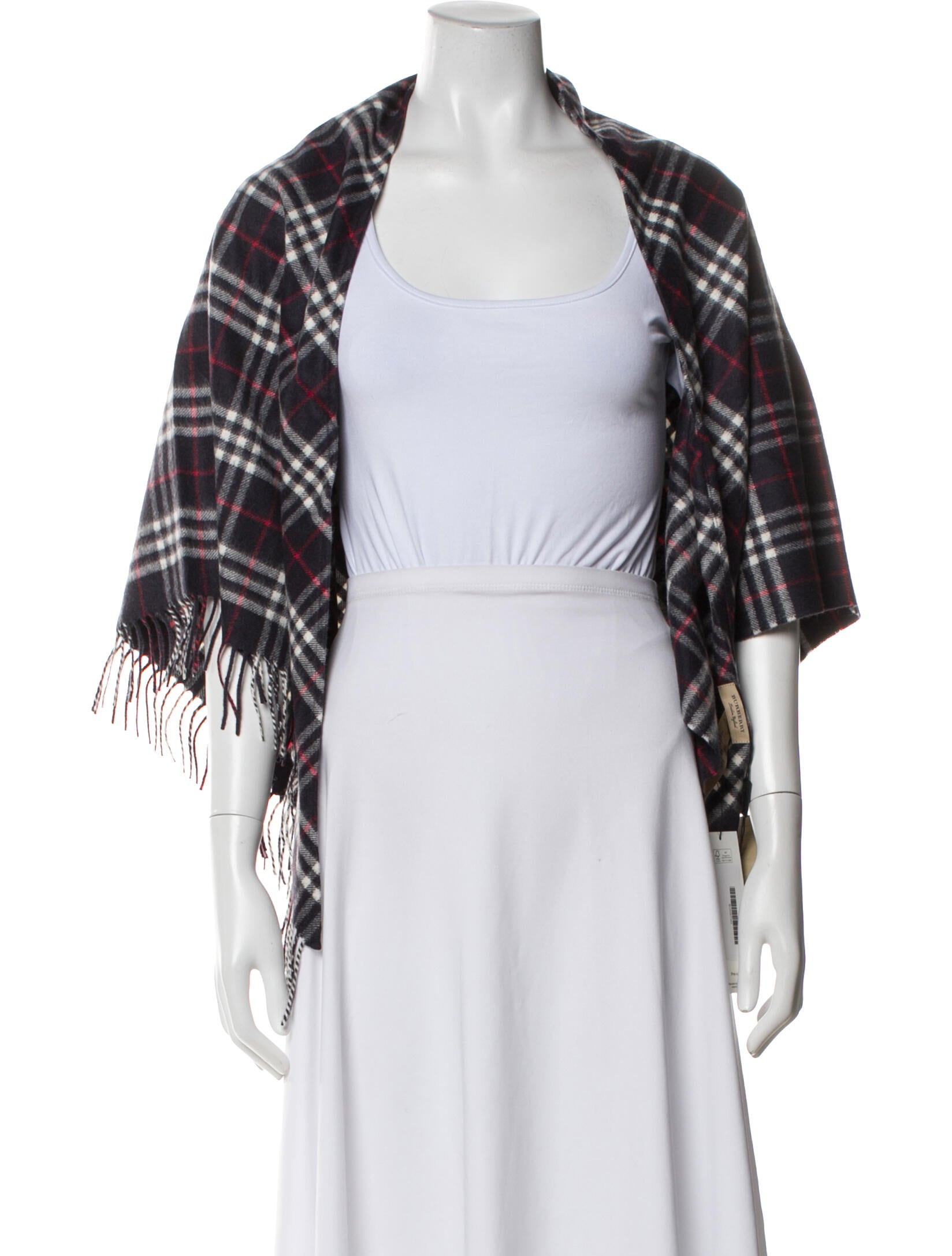 Burberry Cashmere Striped Bandana w/ Tags