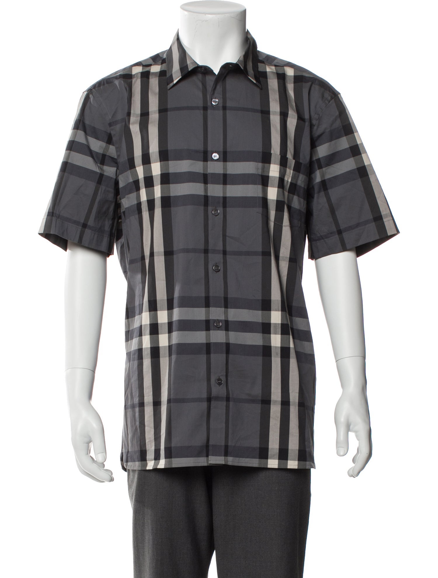 Burberry Nova Check Pattern Short Sleeve Shirt