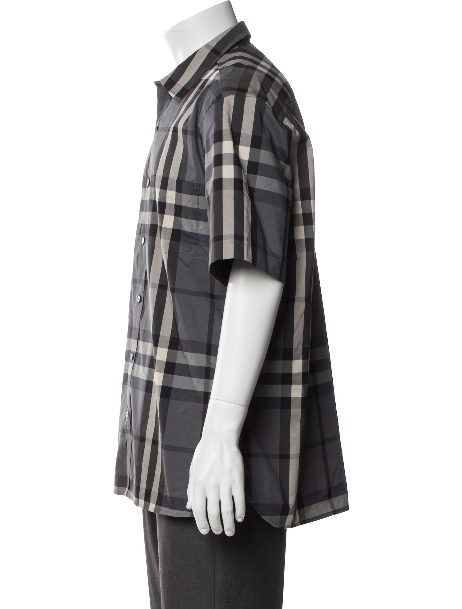 Burberry Nova Check Pattern Short Sleeve Shirt
