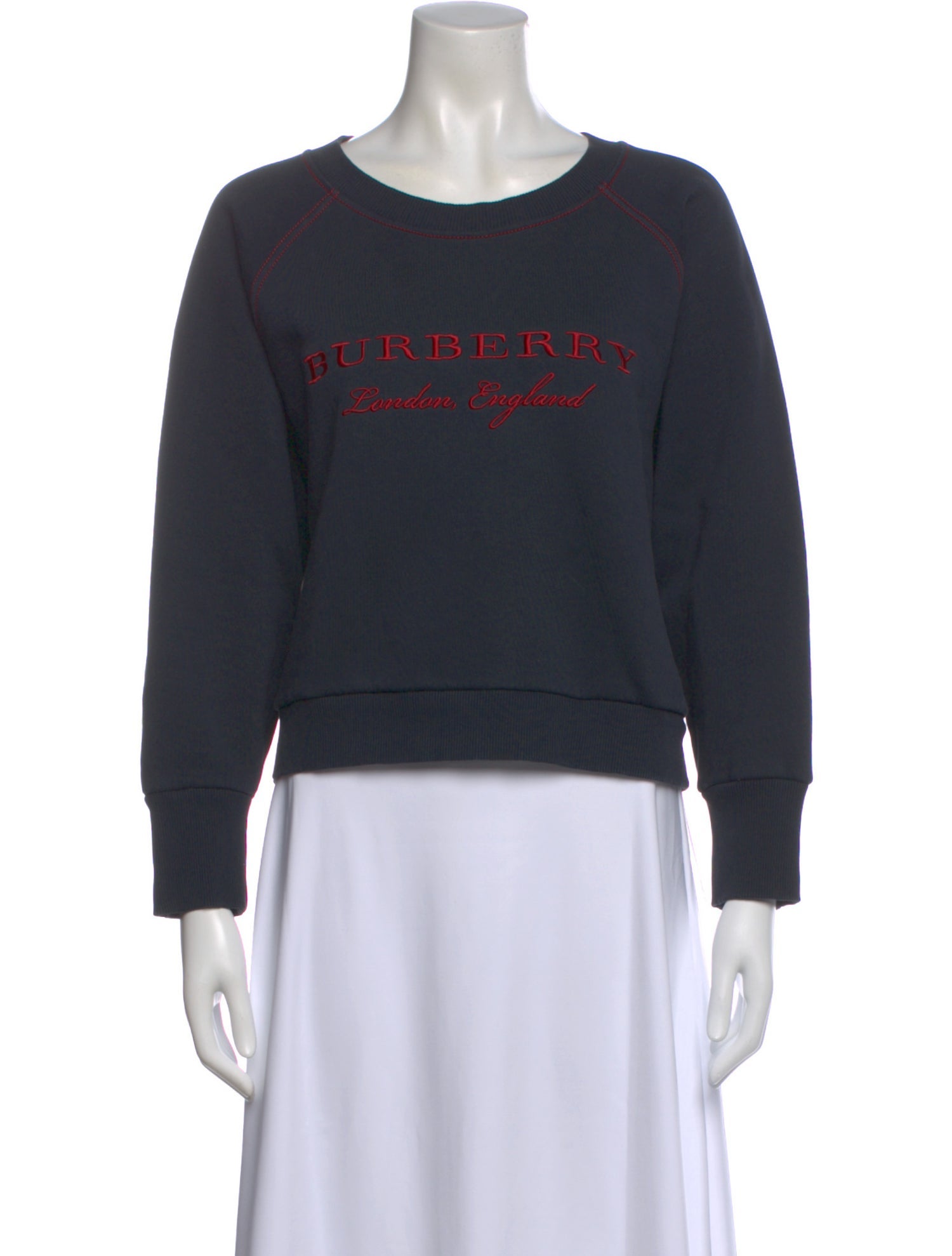 Burberry Crew Neck Long Sleeve Sweatshirt