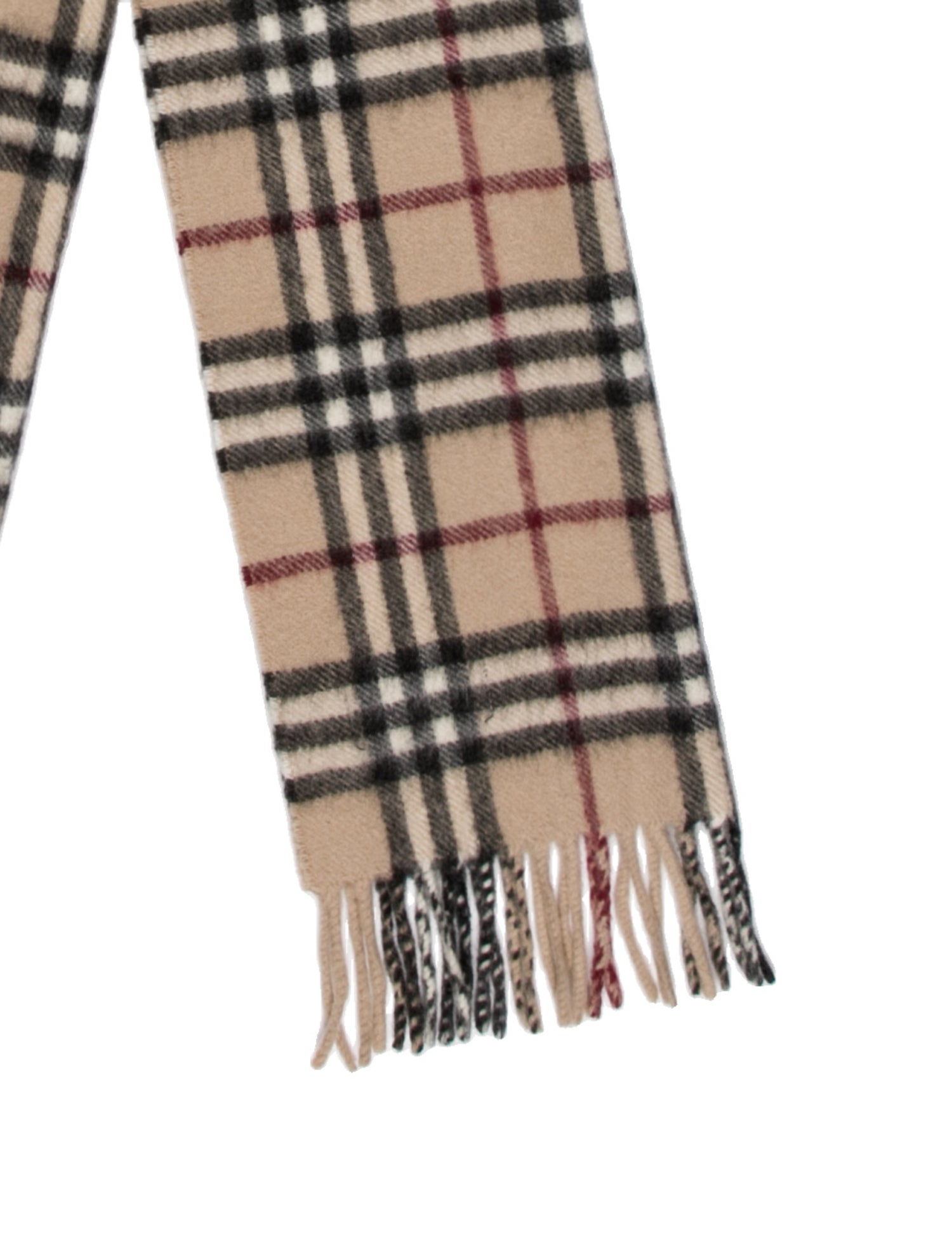 Burberry Cashmere House Check Pattern Scarf - Neutrals Scarves and ...