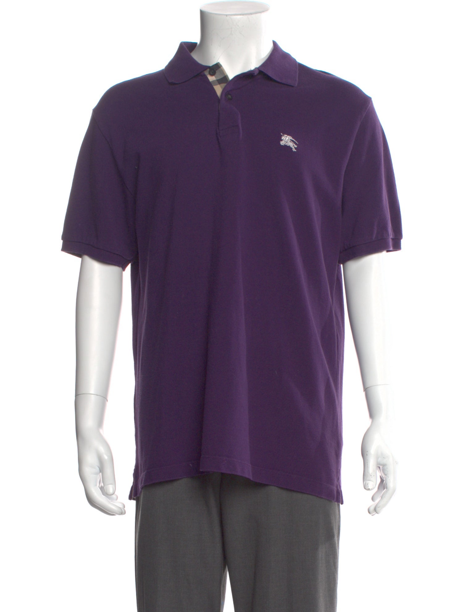 Burberry Crew Neck Short Sleeve Polo Shirt