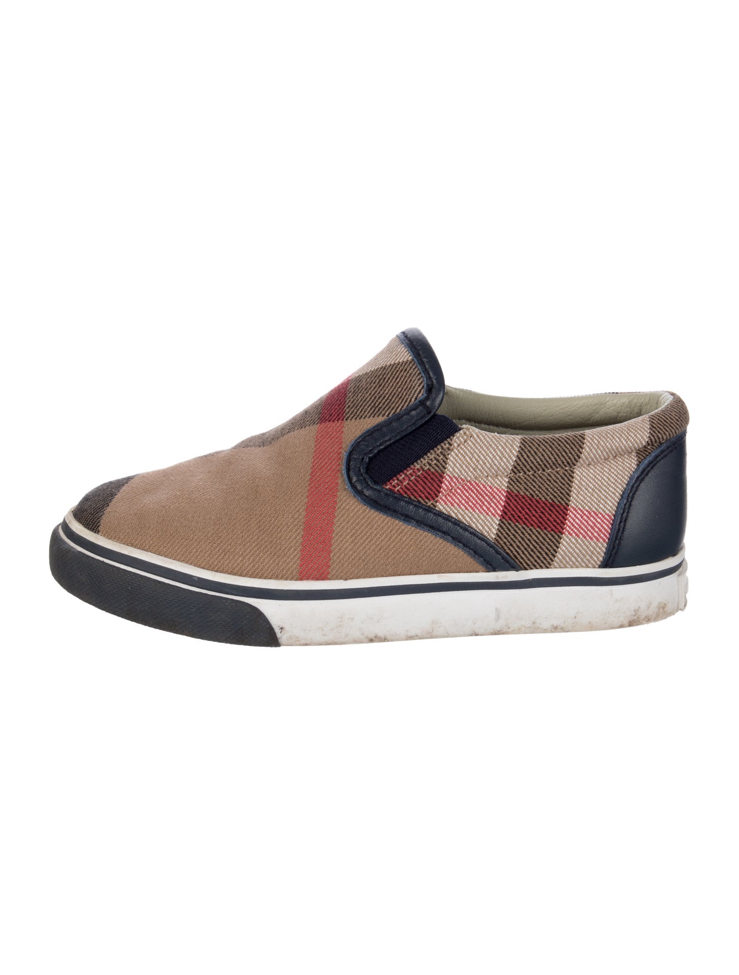 Burberry Boys' Exploded Check Slip-On Sneakers