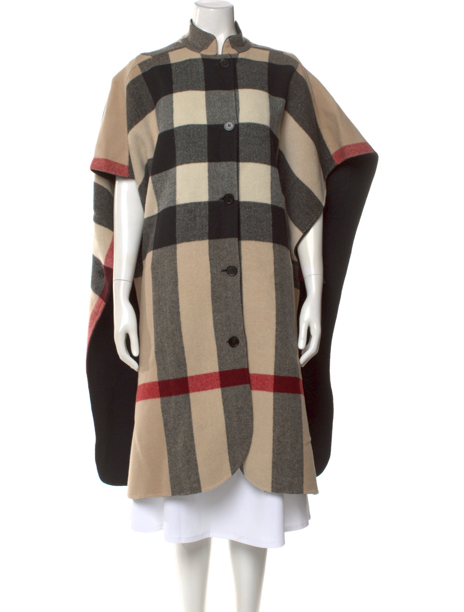 Burberry Wool Plaid Print Sweater