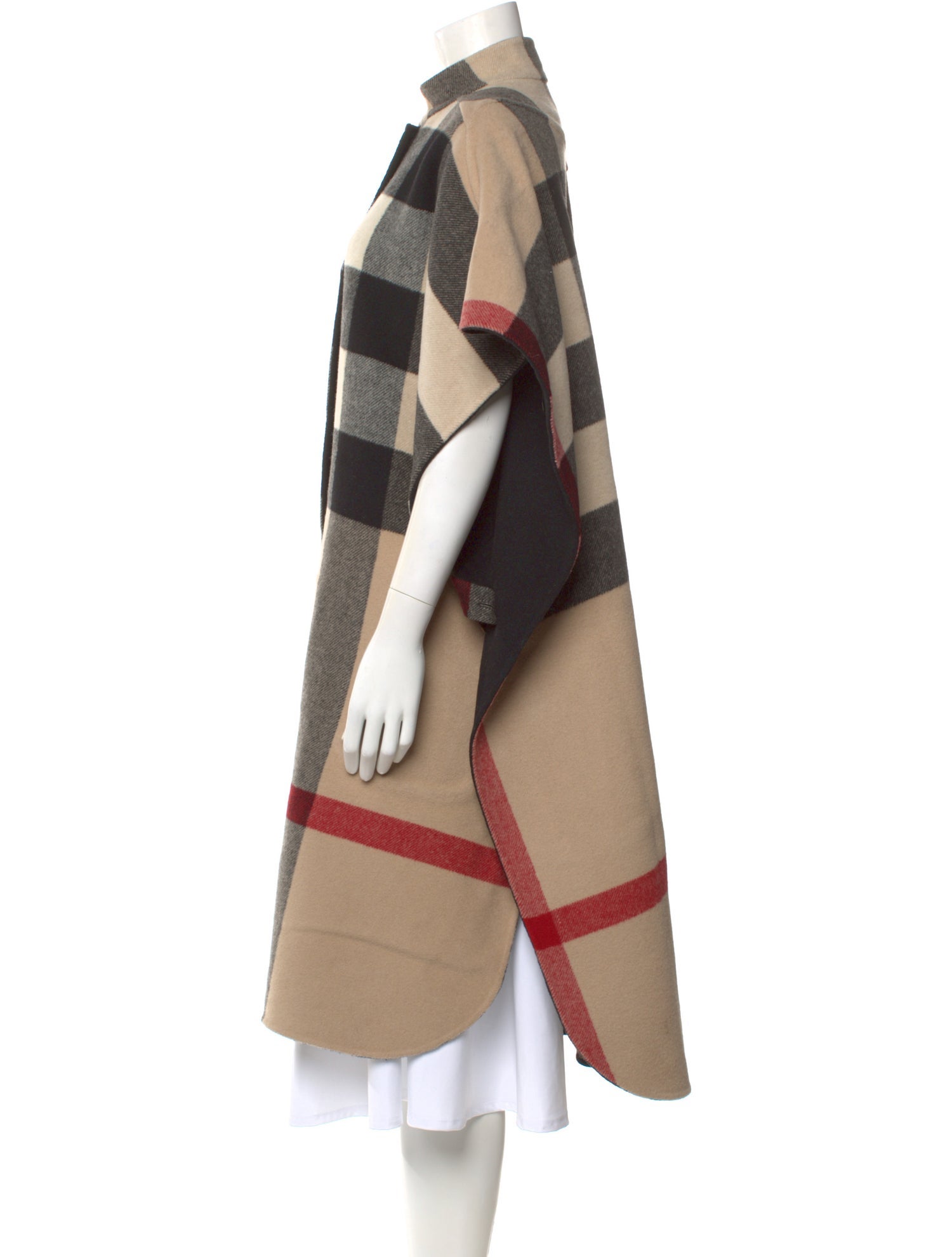 Burberry Wool Plaid Print Sweater