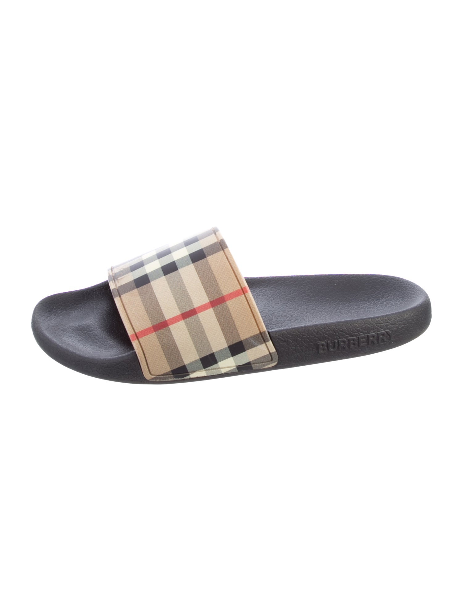 Burberry House Check Pattern Slides