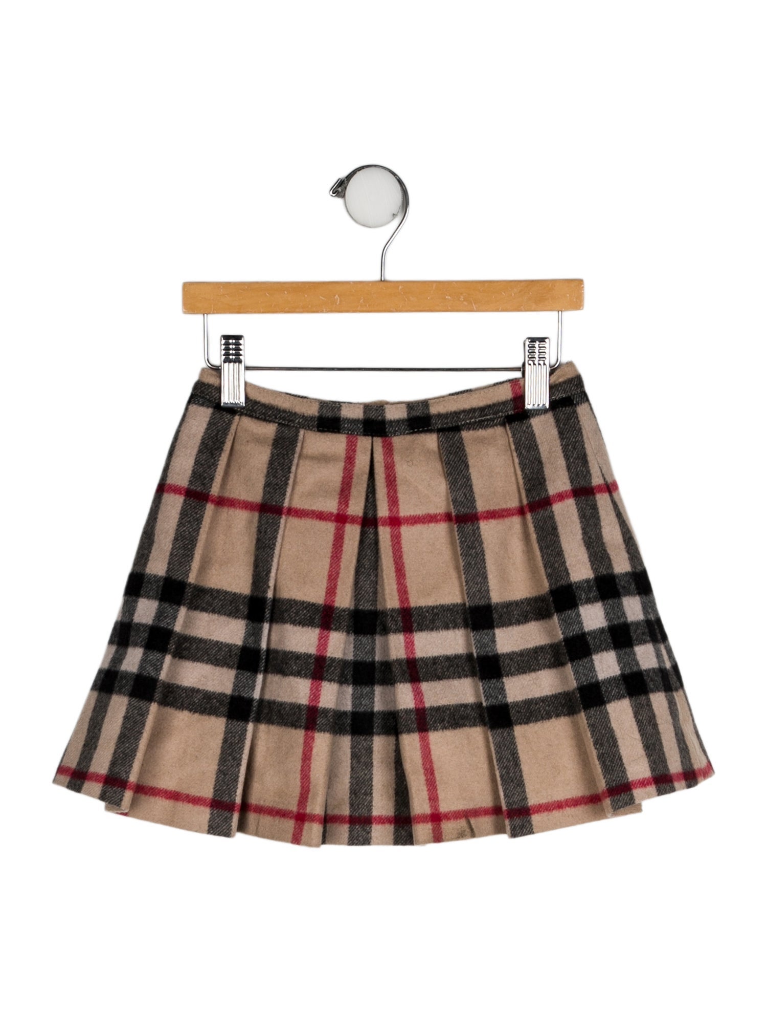 Burberry Wool House Check Pattern Skirt