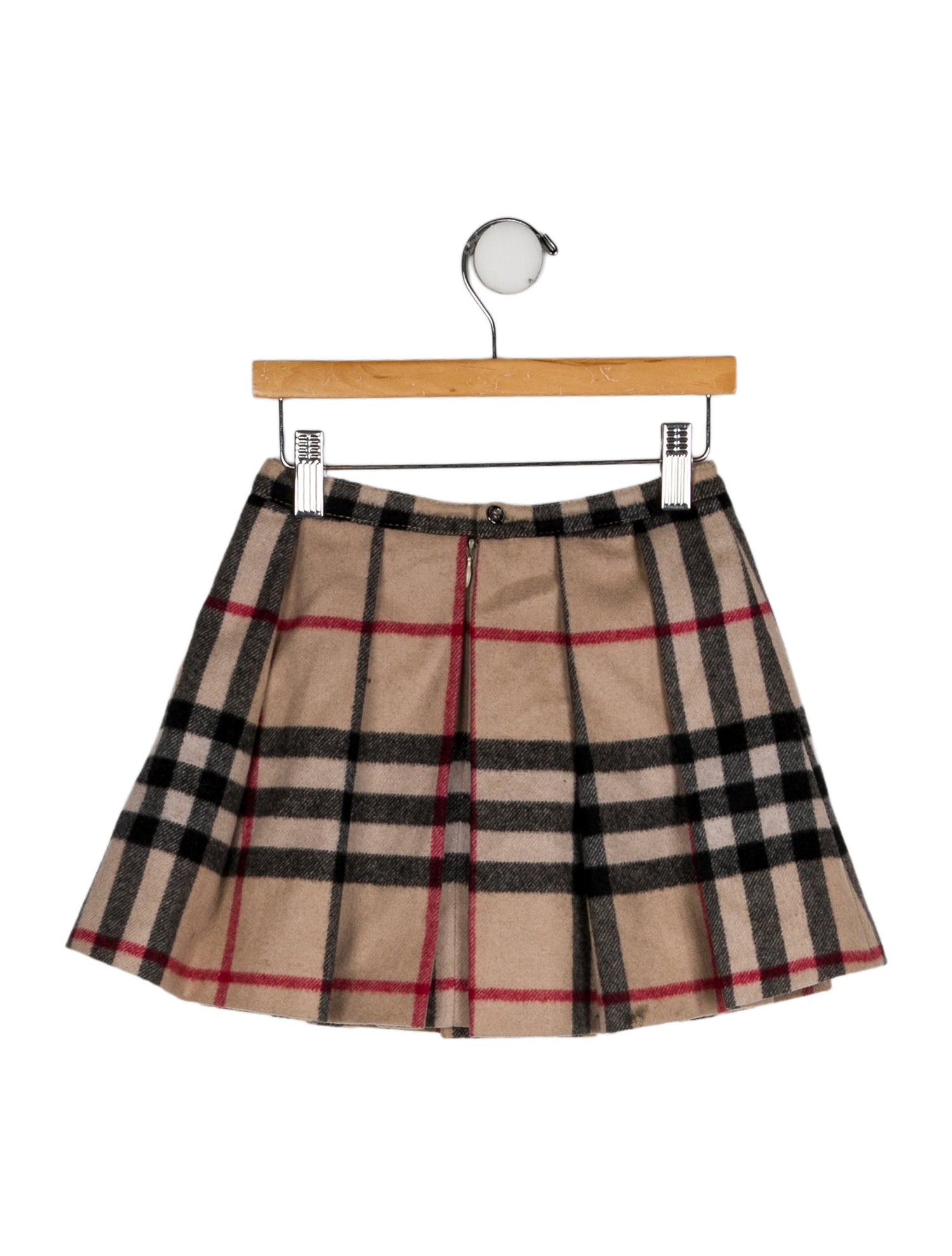 Burberry Wool House Check Pattern Skirt