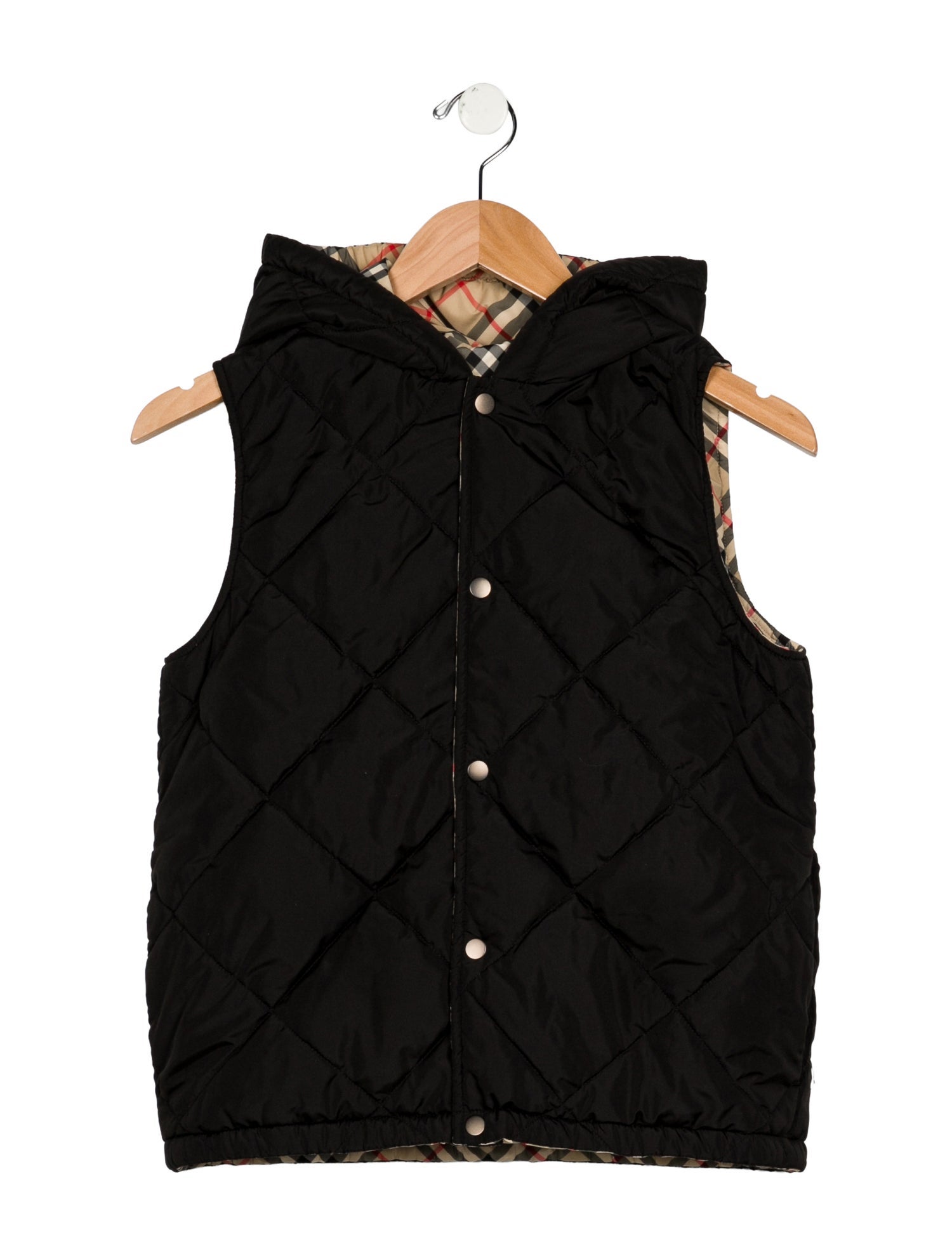 Burberry Boys' House Check Reversible Down Vest