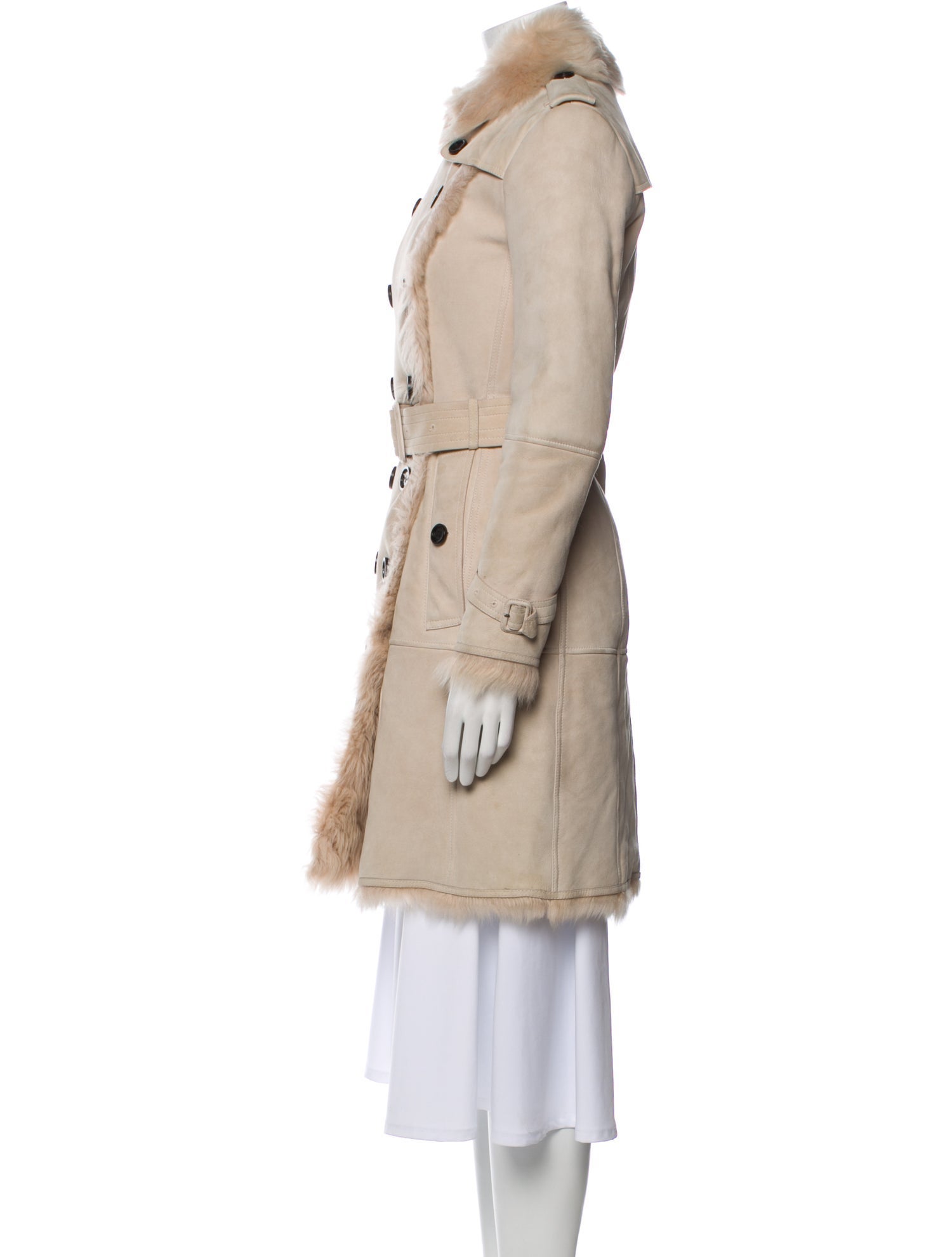 Burberry Shearling Fur Coat w/ Tags