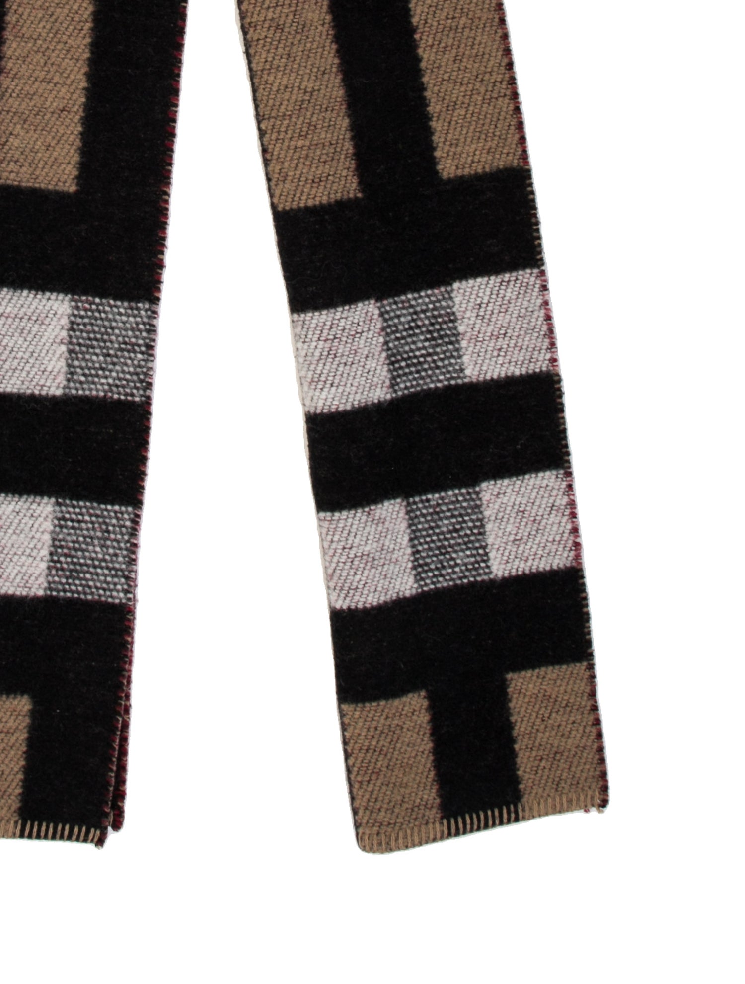 Burberry Wool Plaid Print Stole