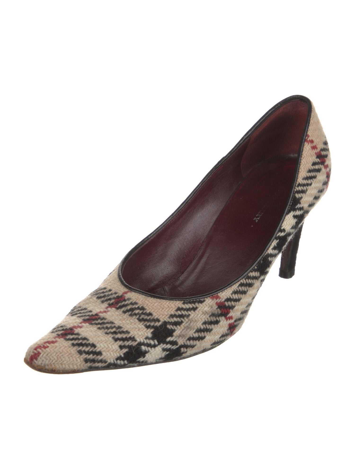 Burberry Vintage Nova Check Pattern Pumps - Neutrals Pumps, Shoes ...