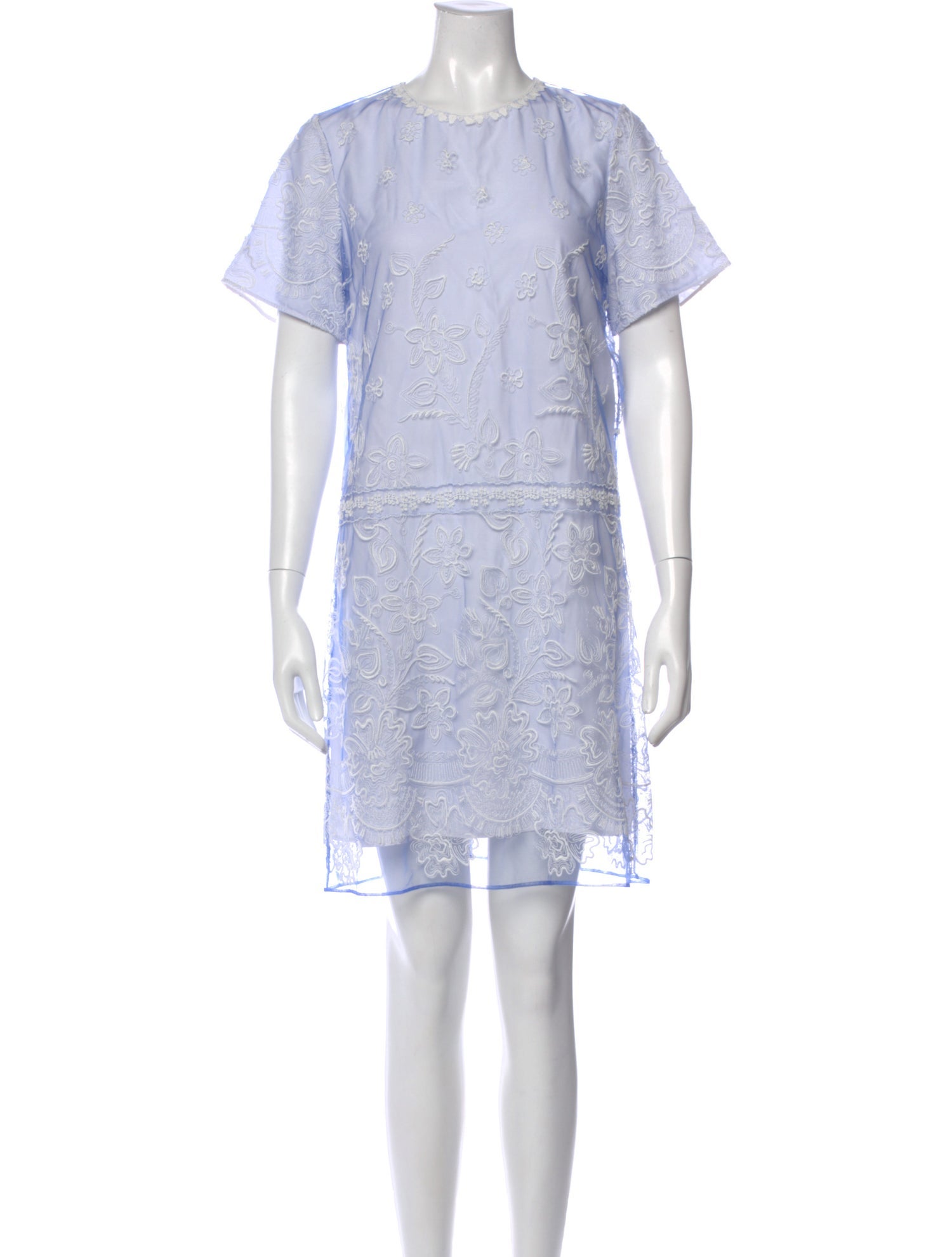 Burberry Crew Neck Knee-Length Dress w/ Tags