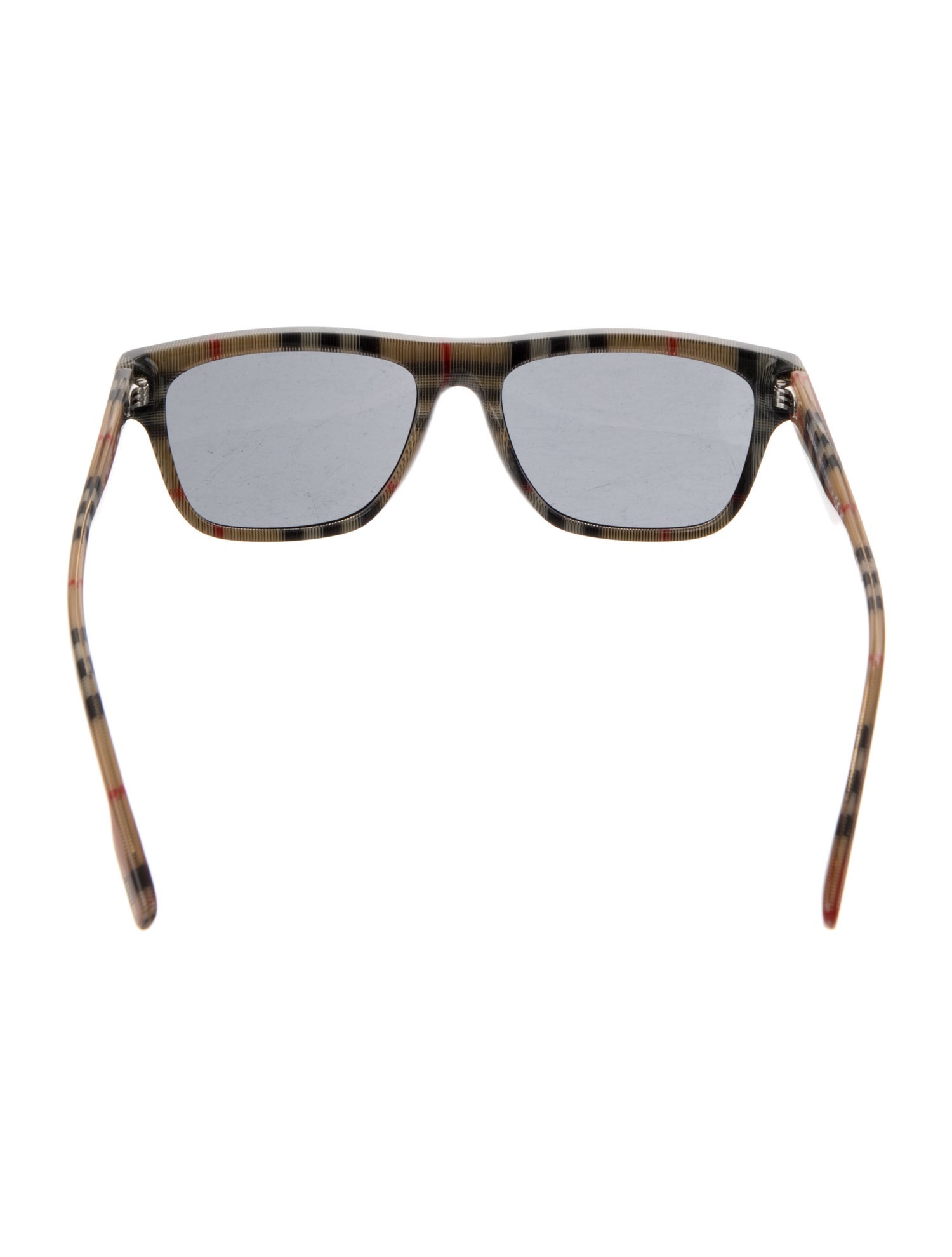 Burberry House Check Pattern Wayfarer Sunglasses