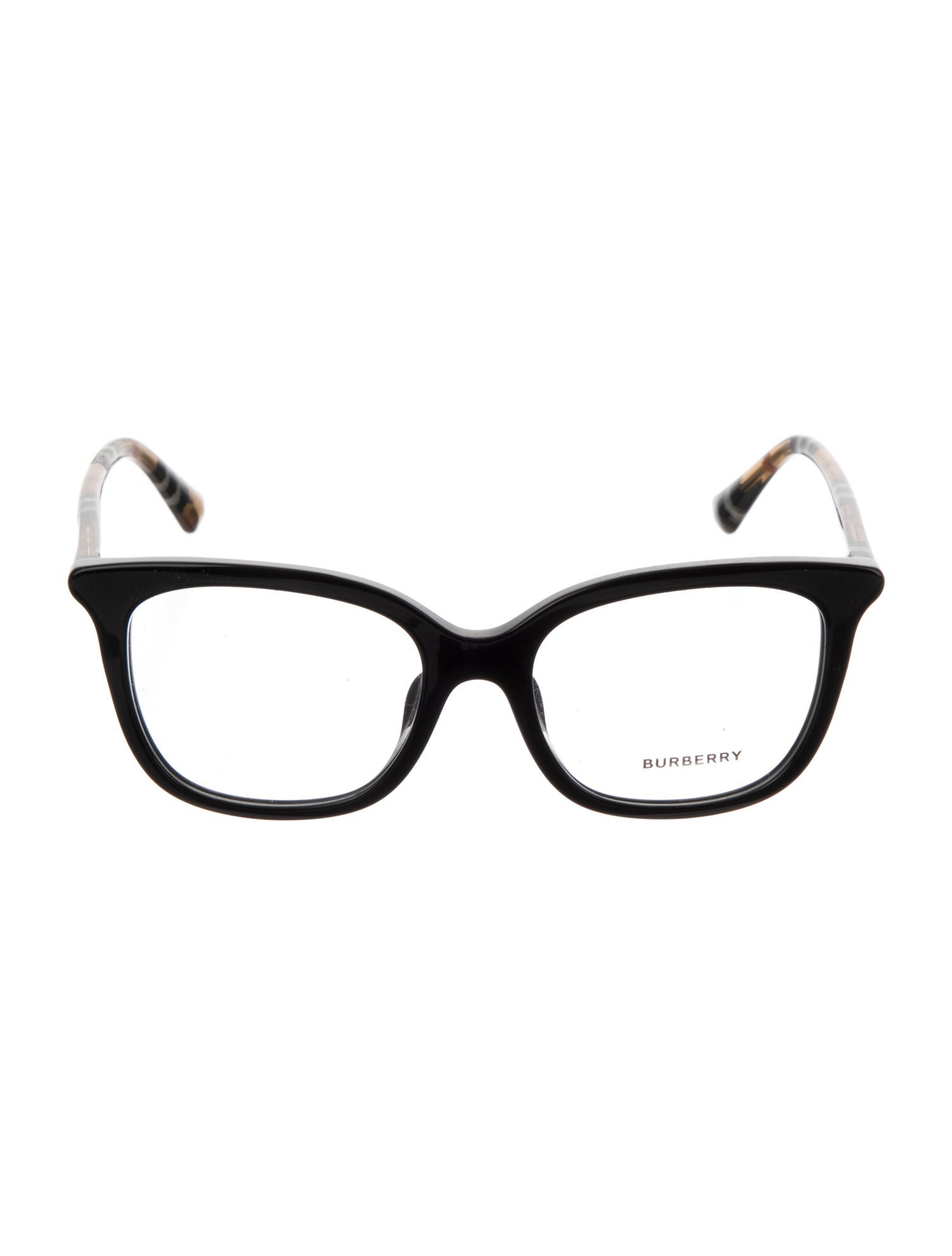 Burberry Nova Check Pattern Oversize Eyeglasses