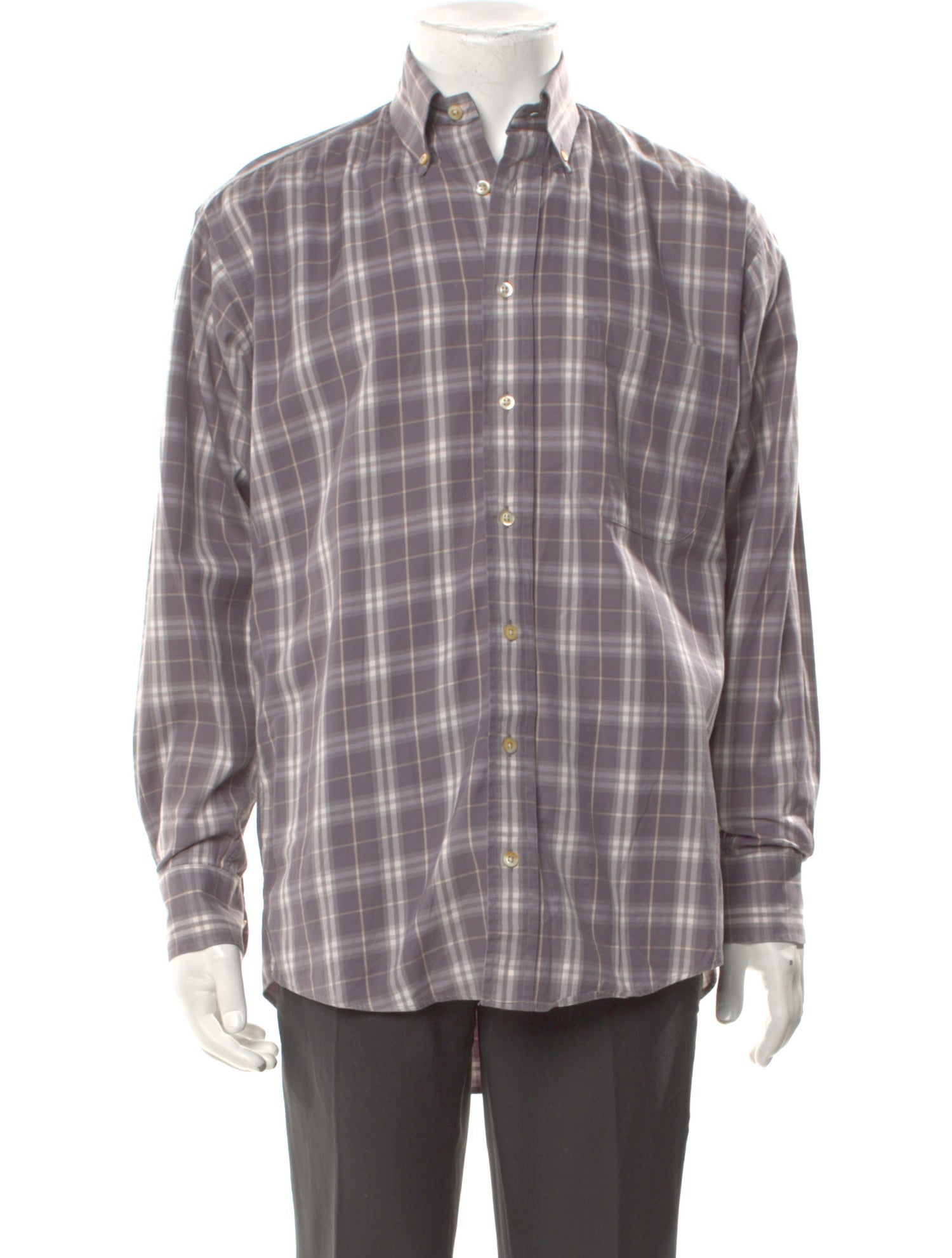 Burberry Vintage Check Plaid Print Shirt