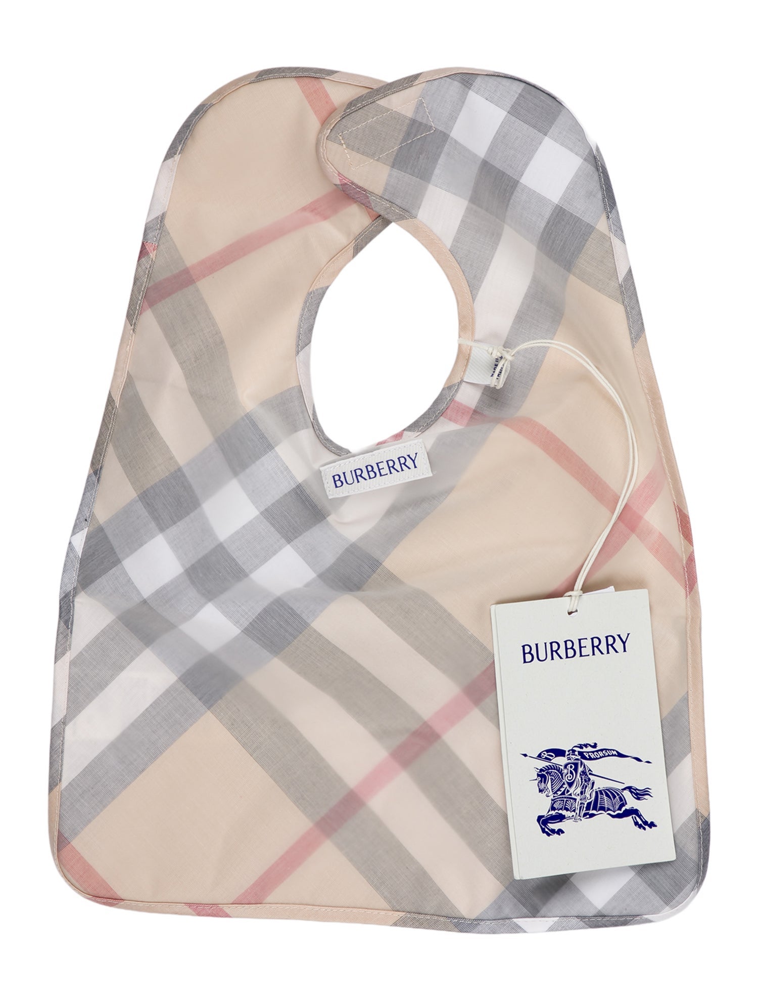 Burberry Nova Check Baby Bib w/Tags