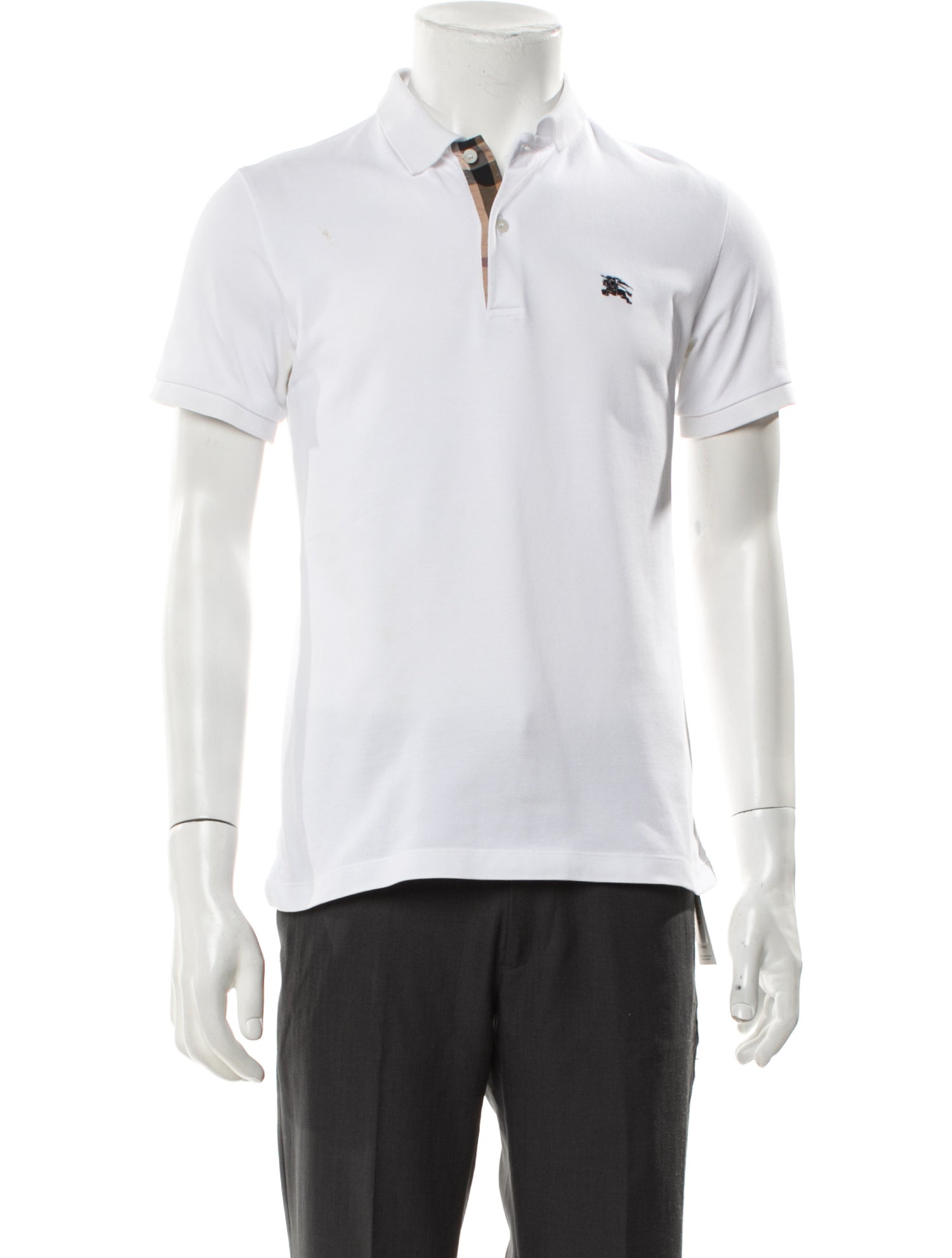 Burberry Nova Check Pattern Collar Polo Shirt