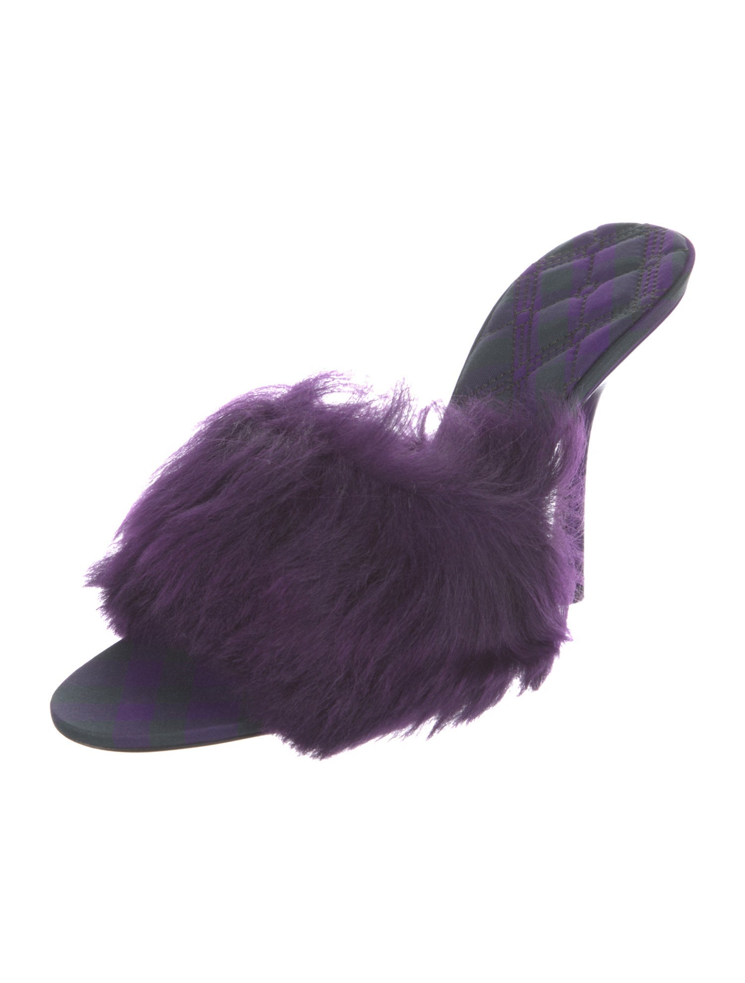 Burberry Faux Fur Slides