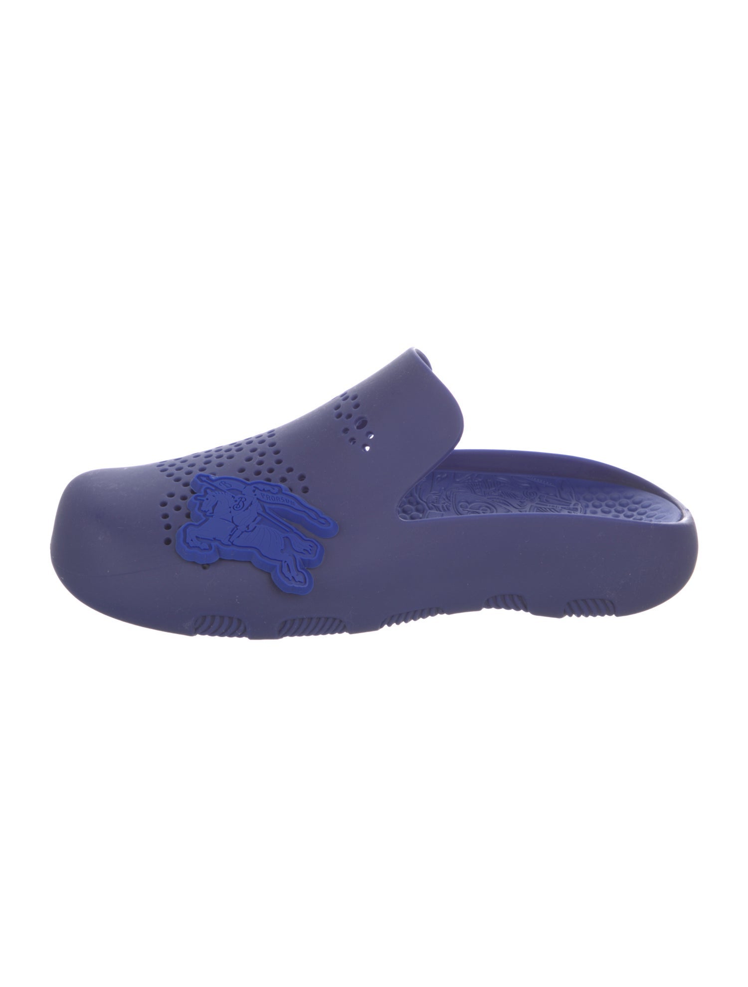 Burberry Rubber Cutout Accent Slides