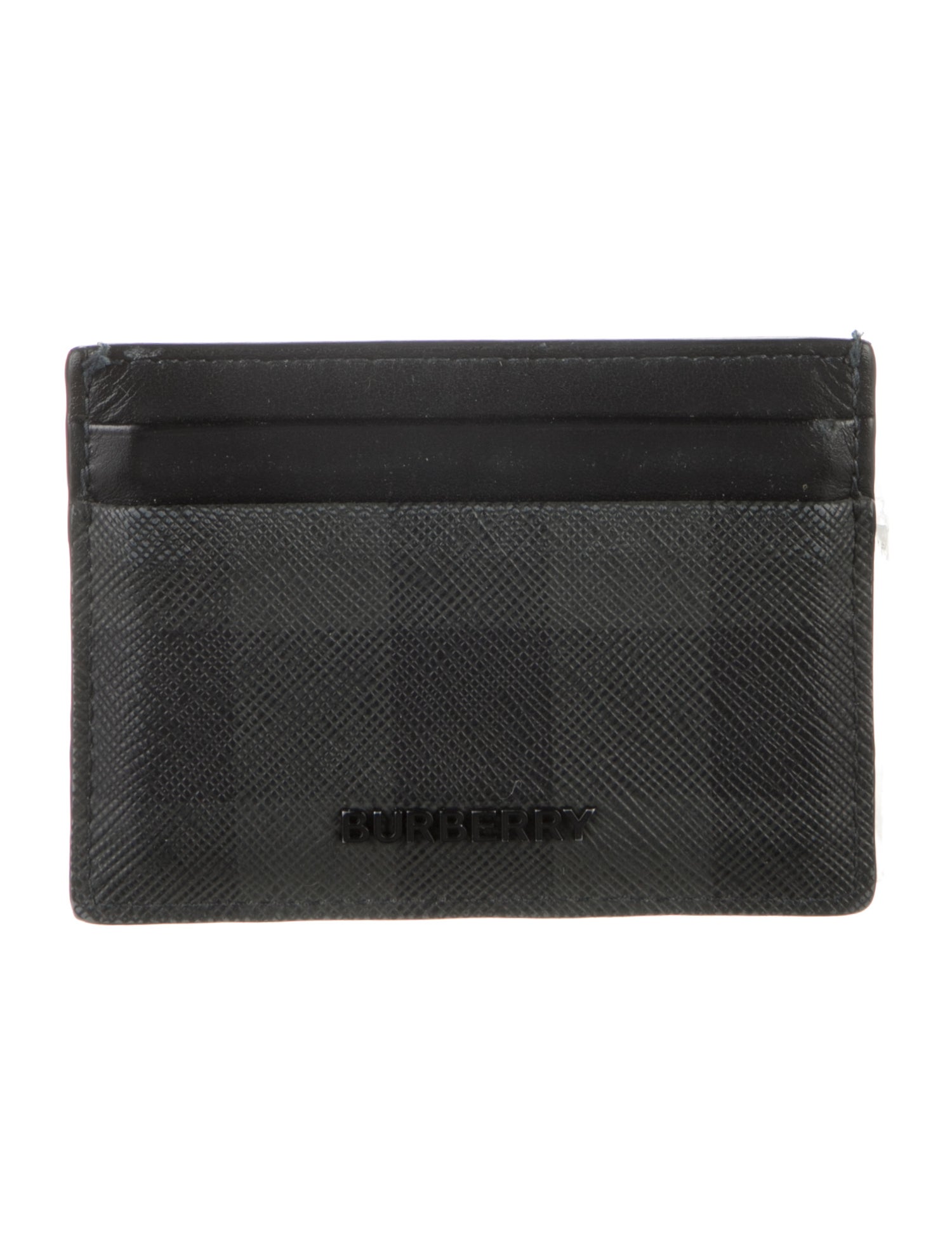 Burberry Plaid Print Card Holder