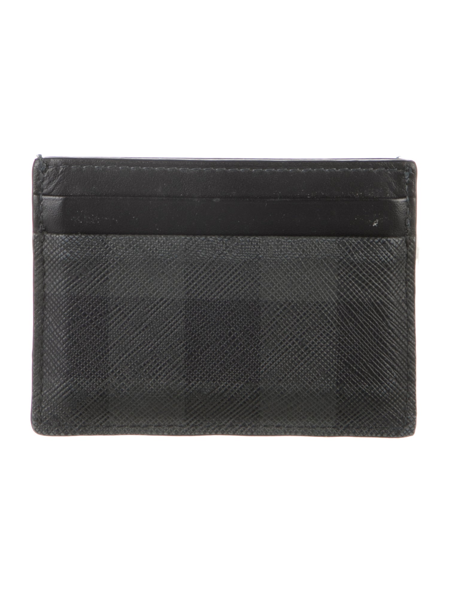 Burberry Plaid Print Card Holder