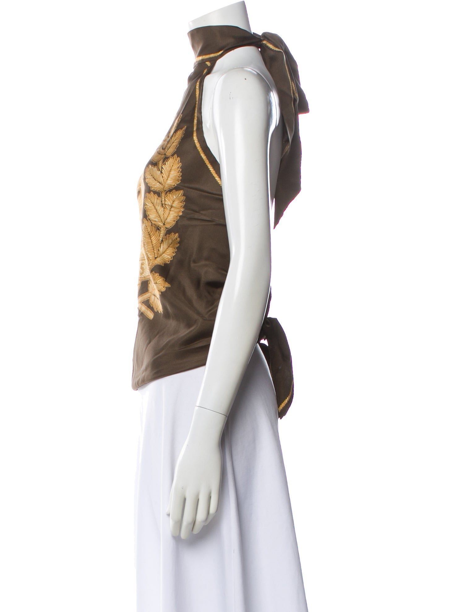 Burberry Graphic Print Halterneck Top