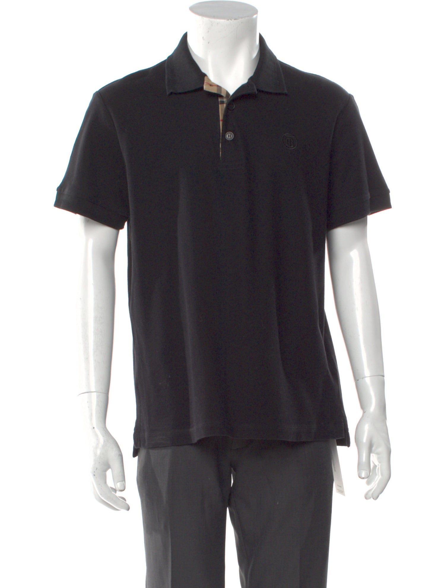 Burberry V-Neck Short Sleeve Polo Shirt