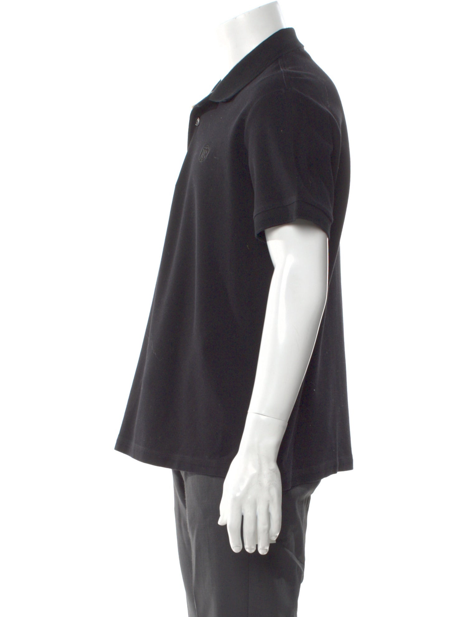 Burberry V-Neck Short Sleeve Polo Shirt