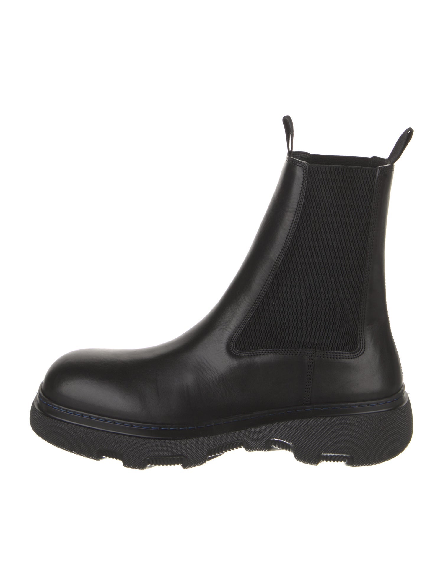 Burberry Leather Mesh Accents Chelsea Boots w/ Tags