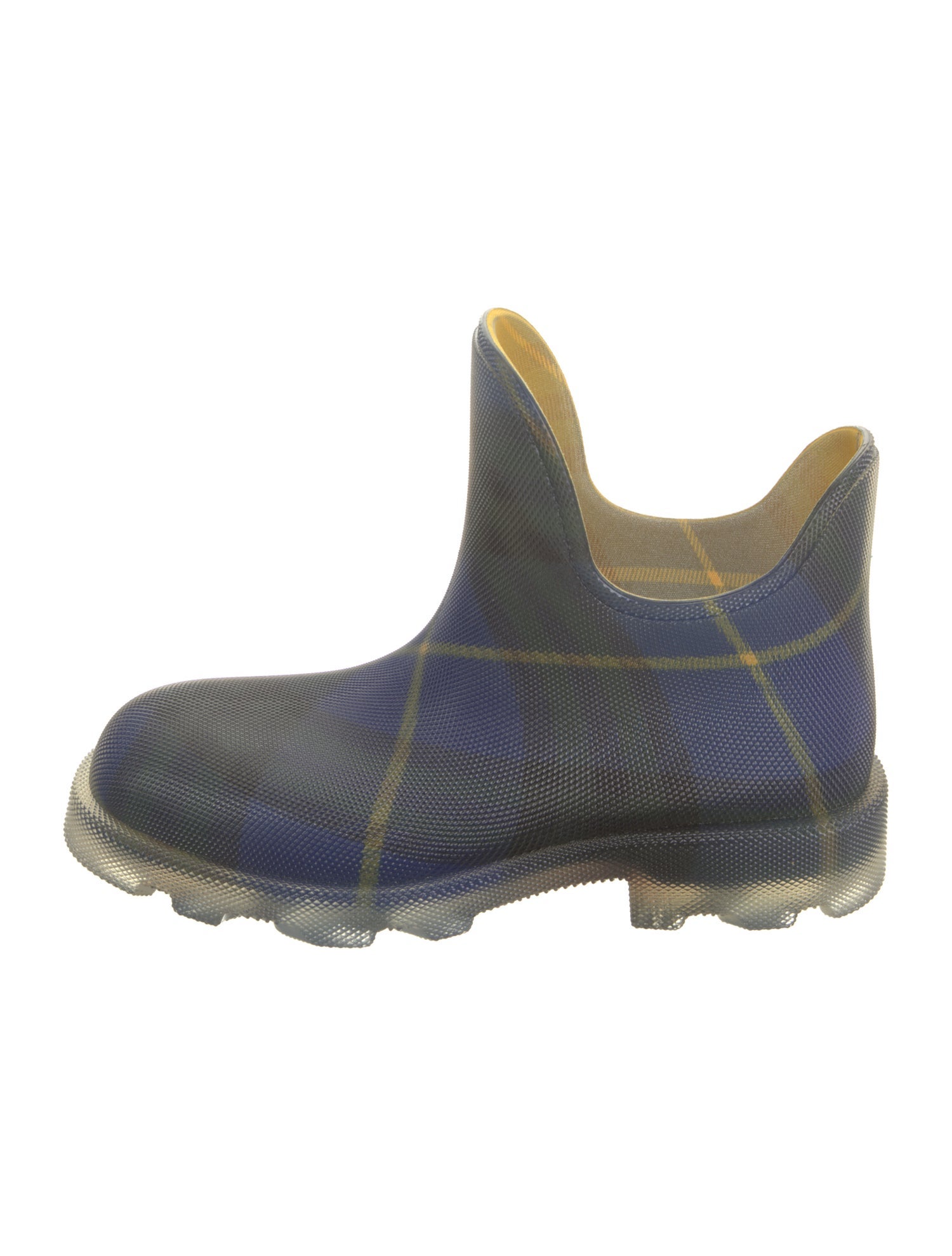 Burberry Rubber Plaid Print Rain Boots