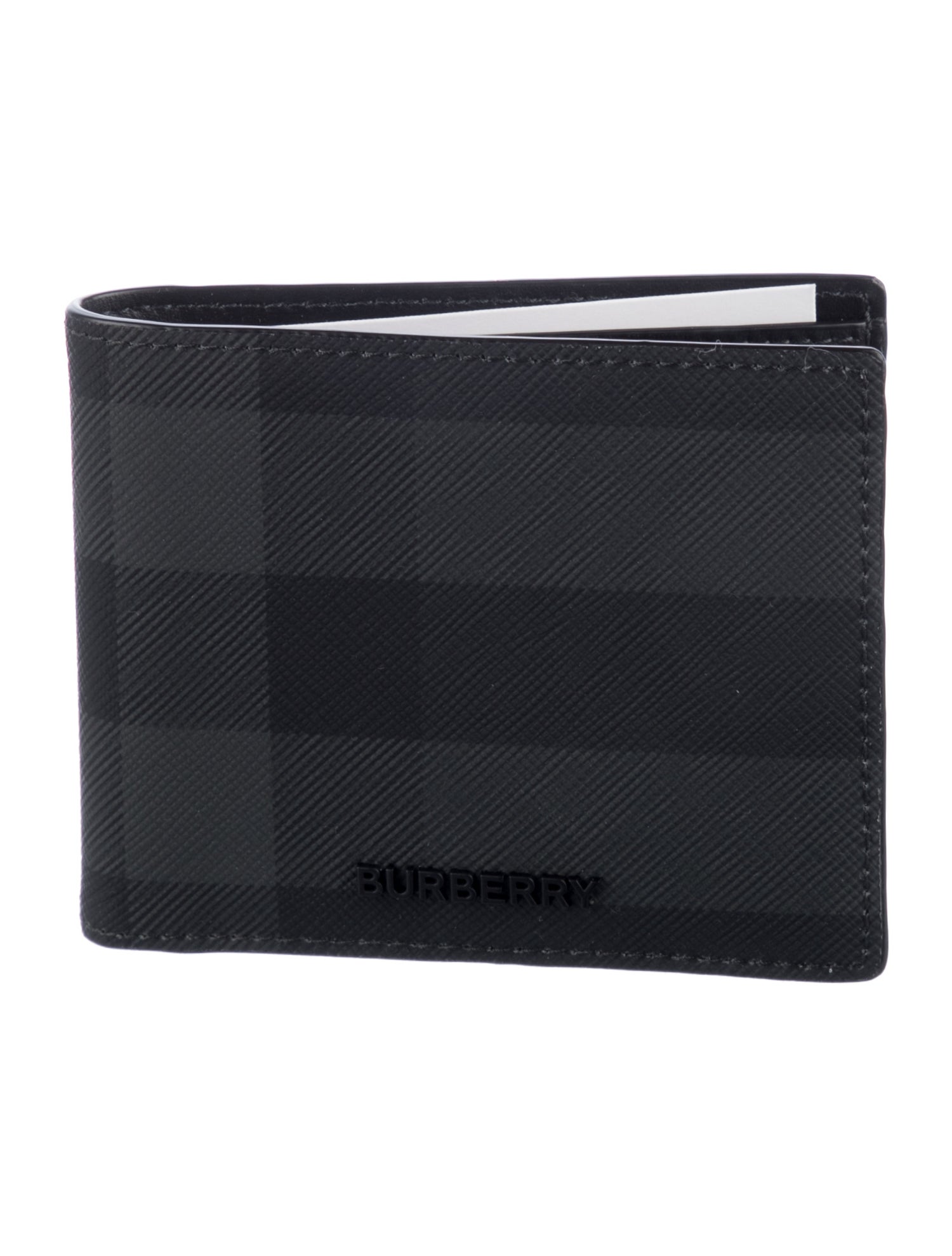 Burberry Smoked Check Pattern Bifold Wallet w/ Tags