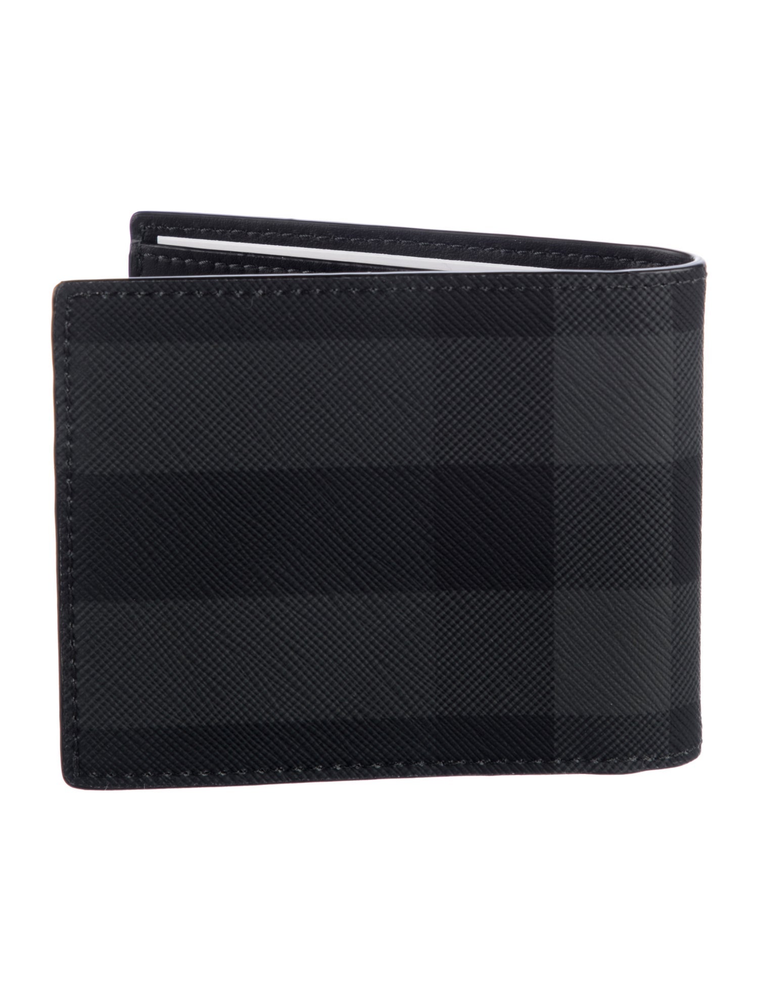 Burberry Smoked Check Pattern Bifold Wallet w/ Tags