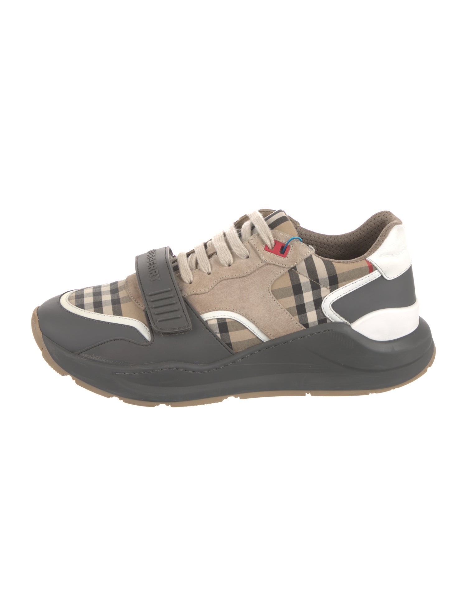 Burberry Vintage Check Leather Chunky Sneakers