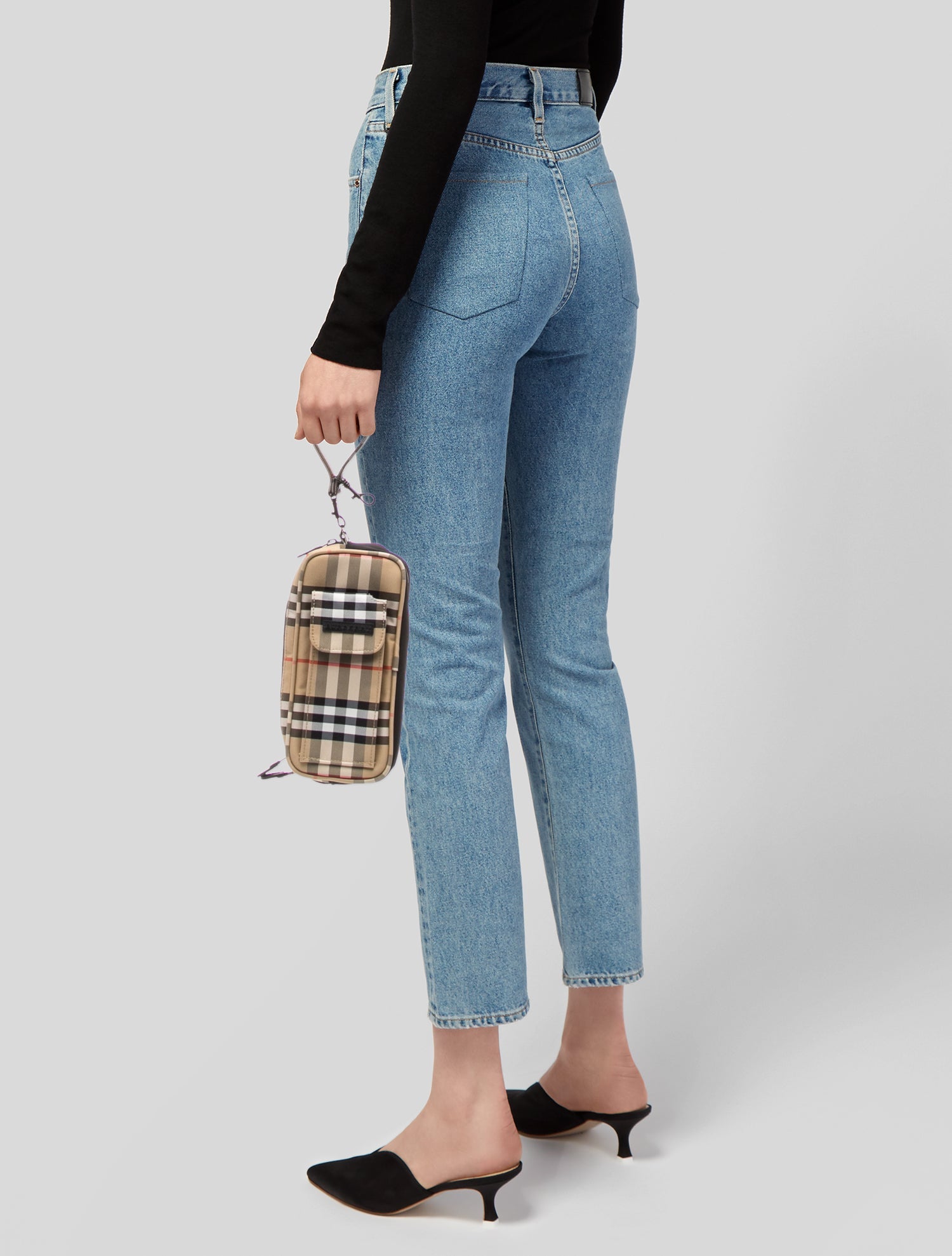 Burberry Golf Exploded Check Pouch w/ Tags