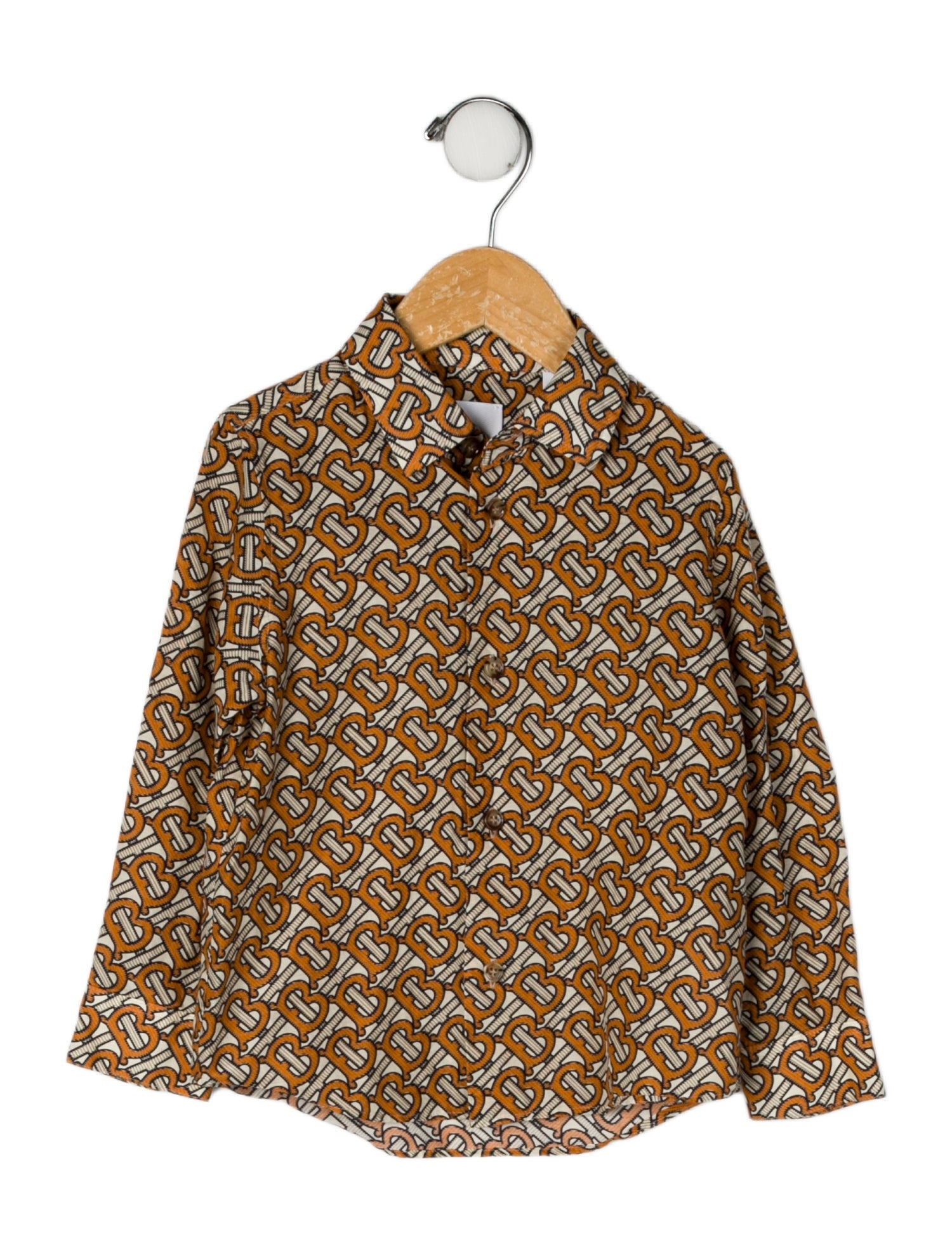 Burberry All Over Print Long Sleeve Shirt