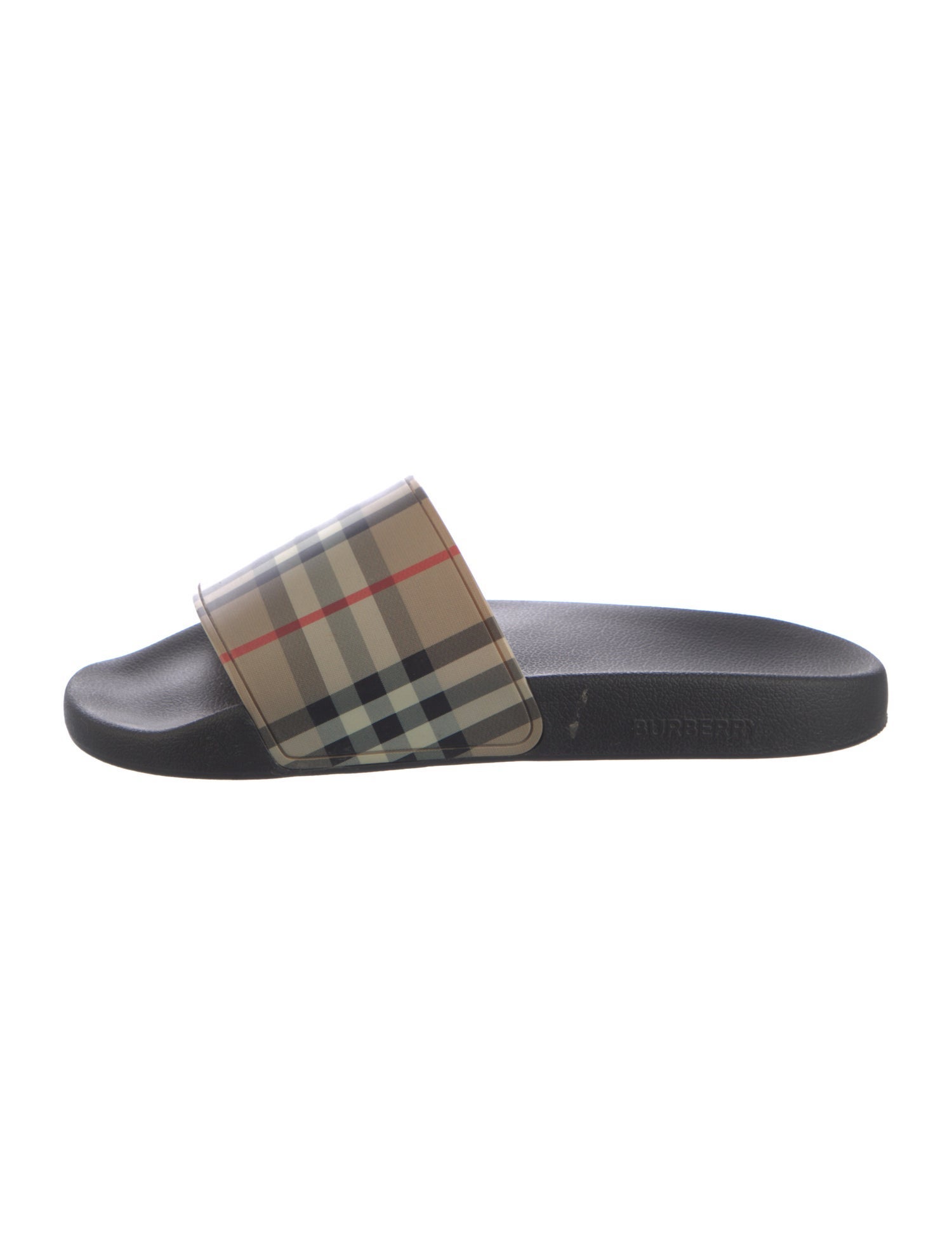 Burberry House Check Pattern Rubber Slides