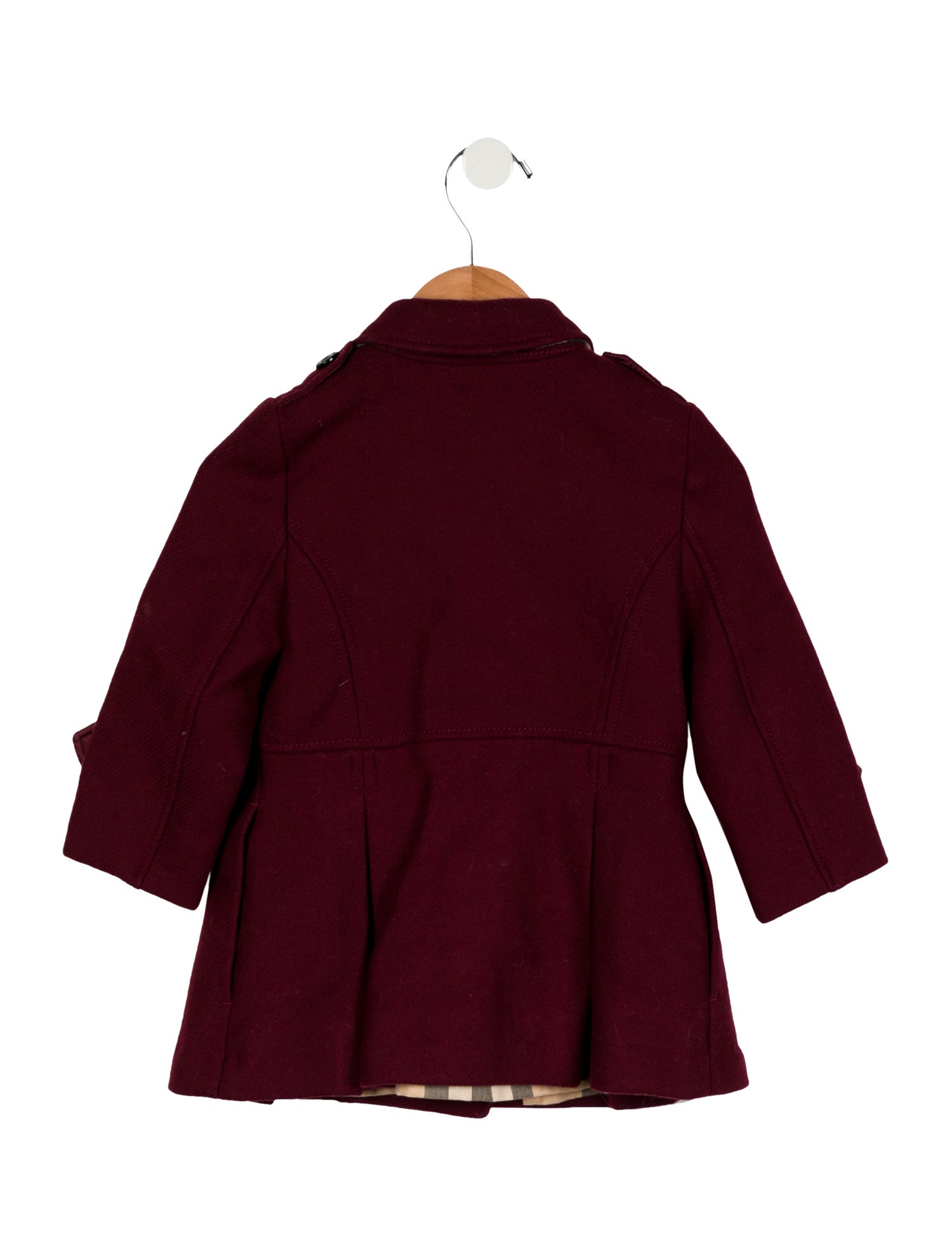 Burberry Girls' Double Breasted Coat
