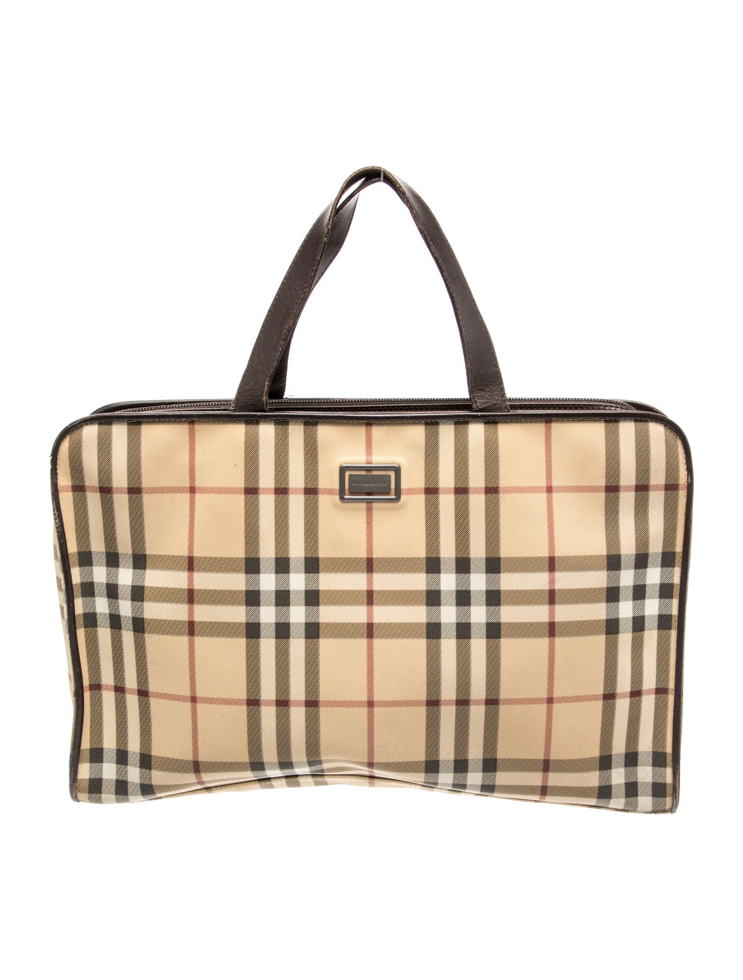 Burberry Haymarket Check Briefcase