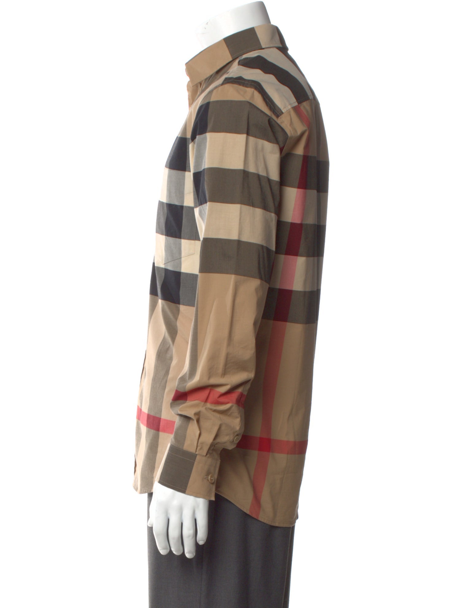 Burberry House Check Pattern Long Sleeve Shirt