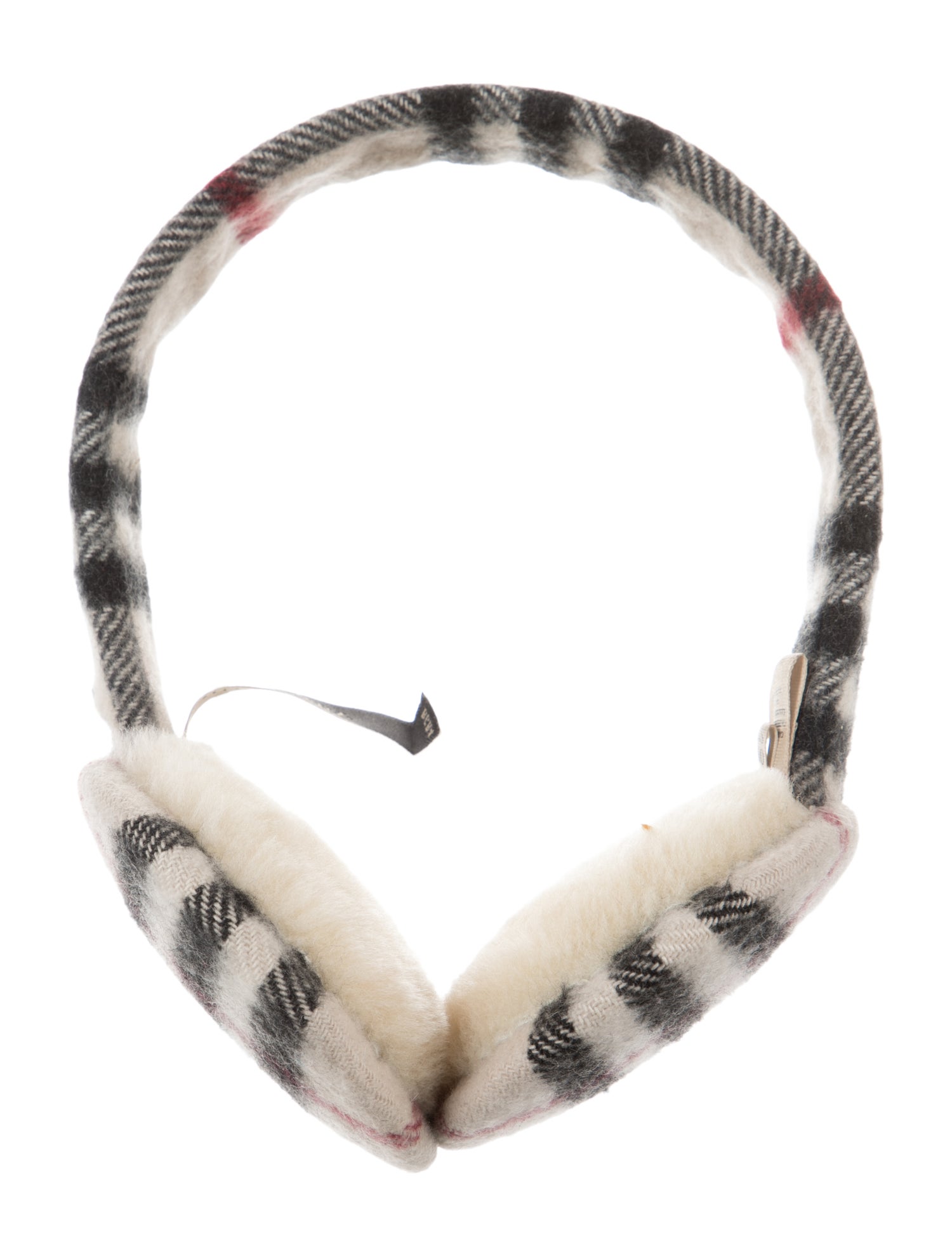 Burberry Neutral Pattern Printed Nova Chek Earmuffs