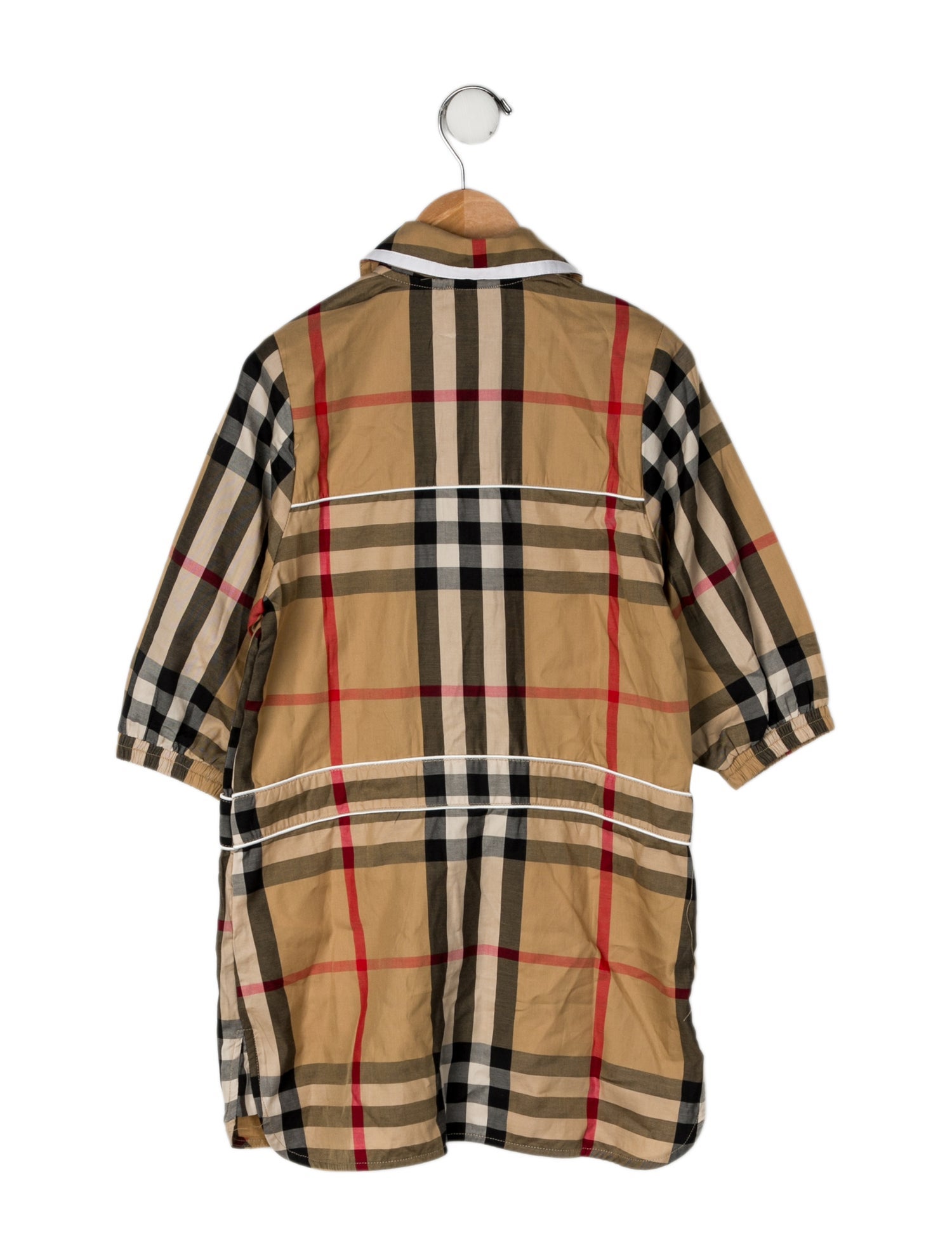 Burberry Cotton House Check Print Short Sleeve Dress