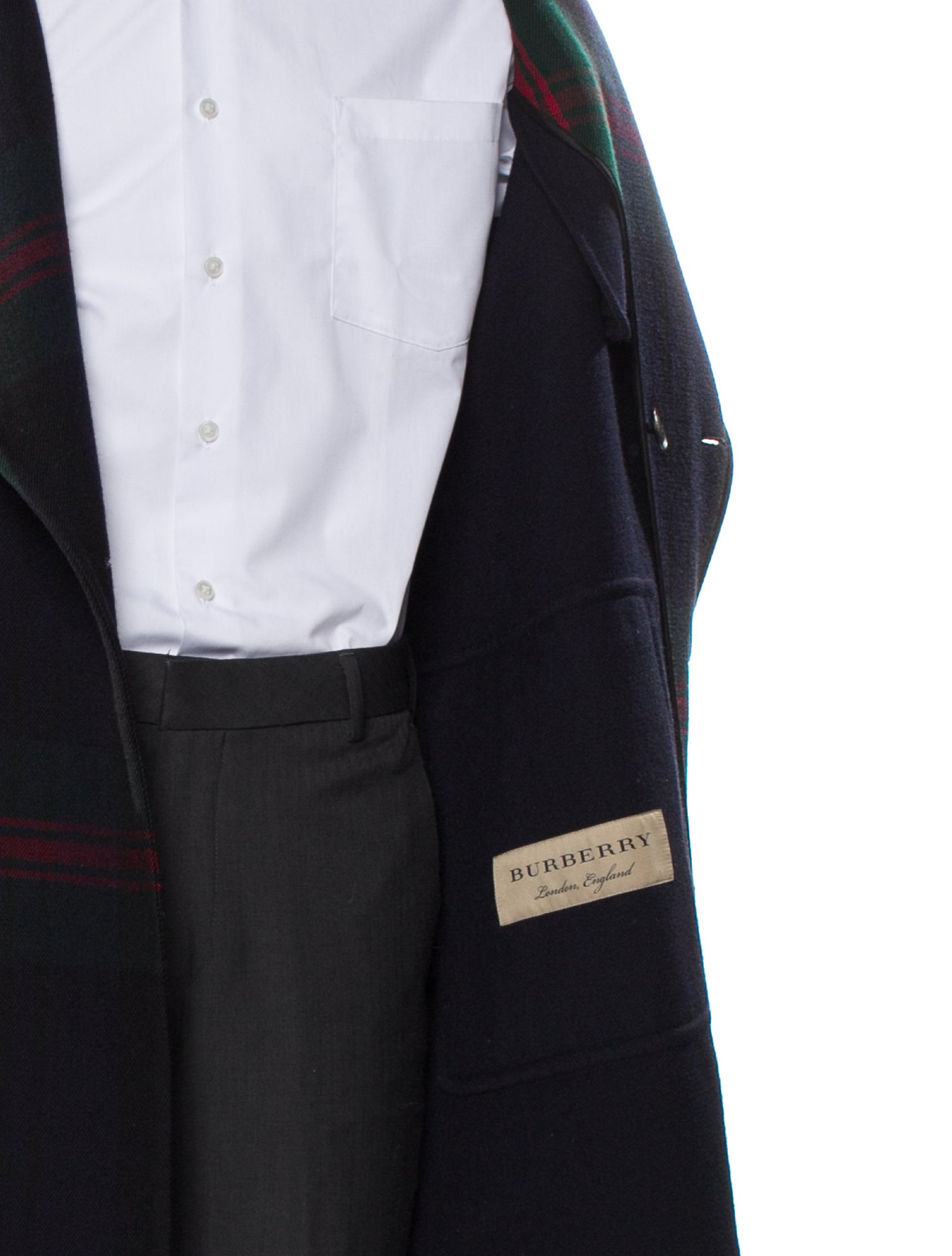 Exploded Check Pattern Wool Overcoat