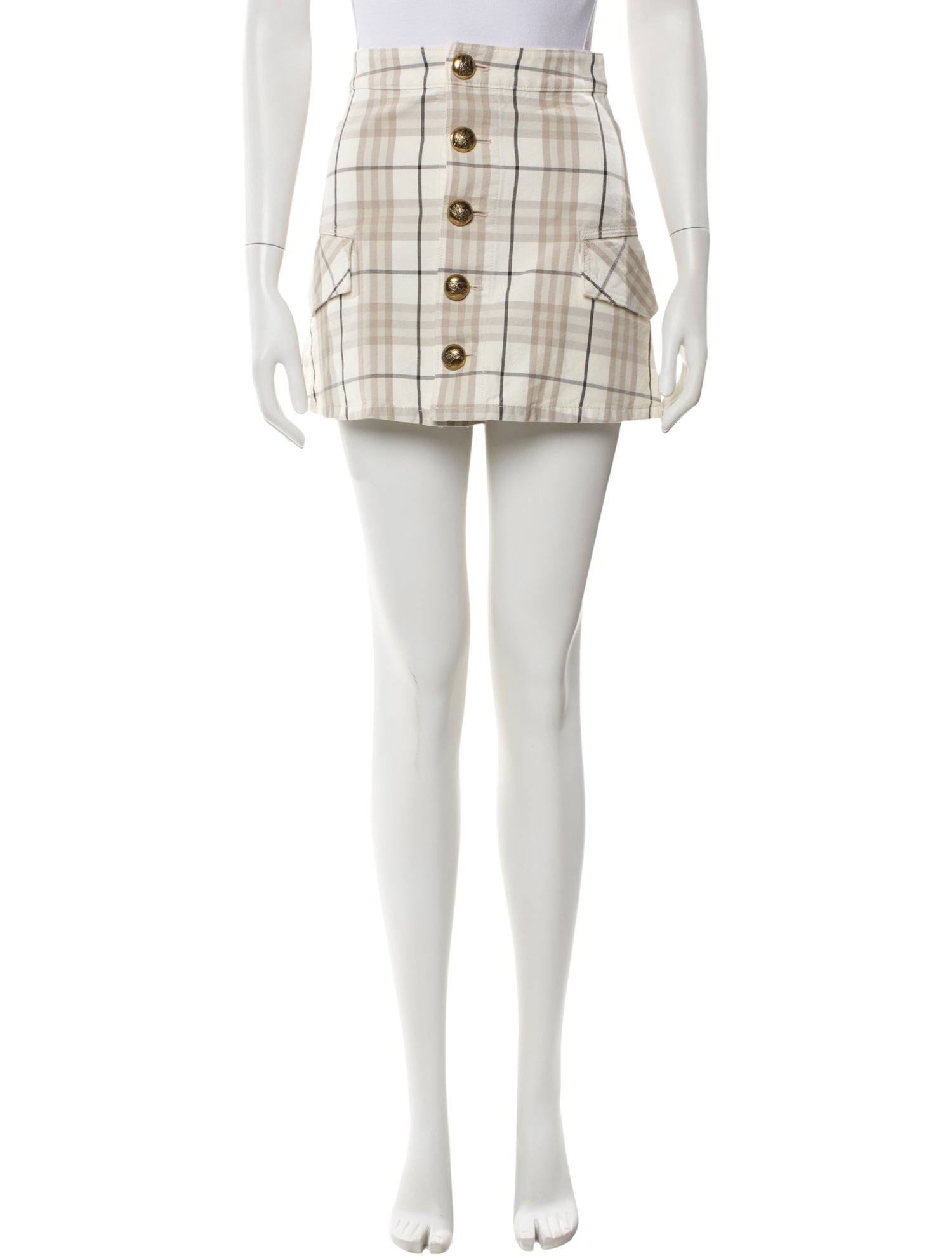 Burberry Plaid Print Mini Skirt w/ Tags