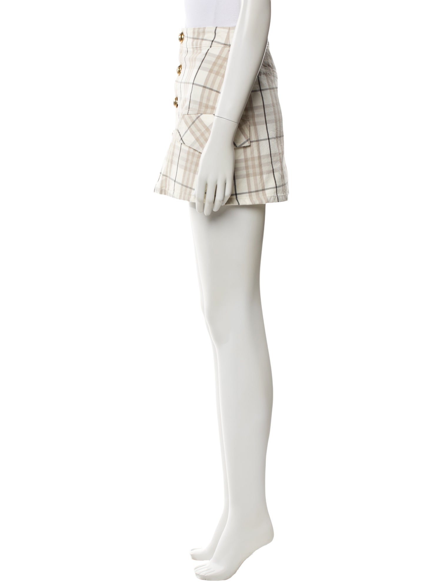 Burberry Plaid Print Mini Skirt w/ Tags