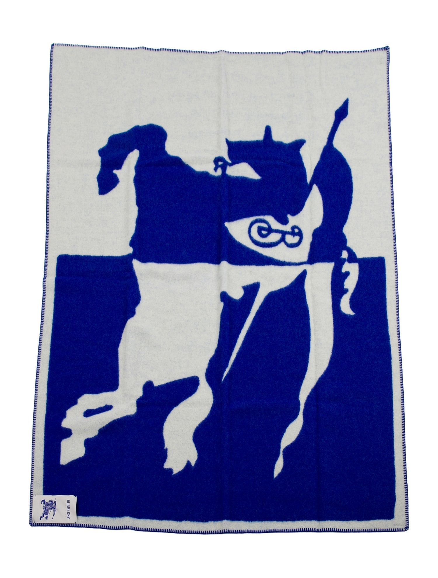 Burberry EKD Wool Throw Blanket w/ Tags