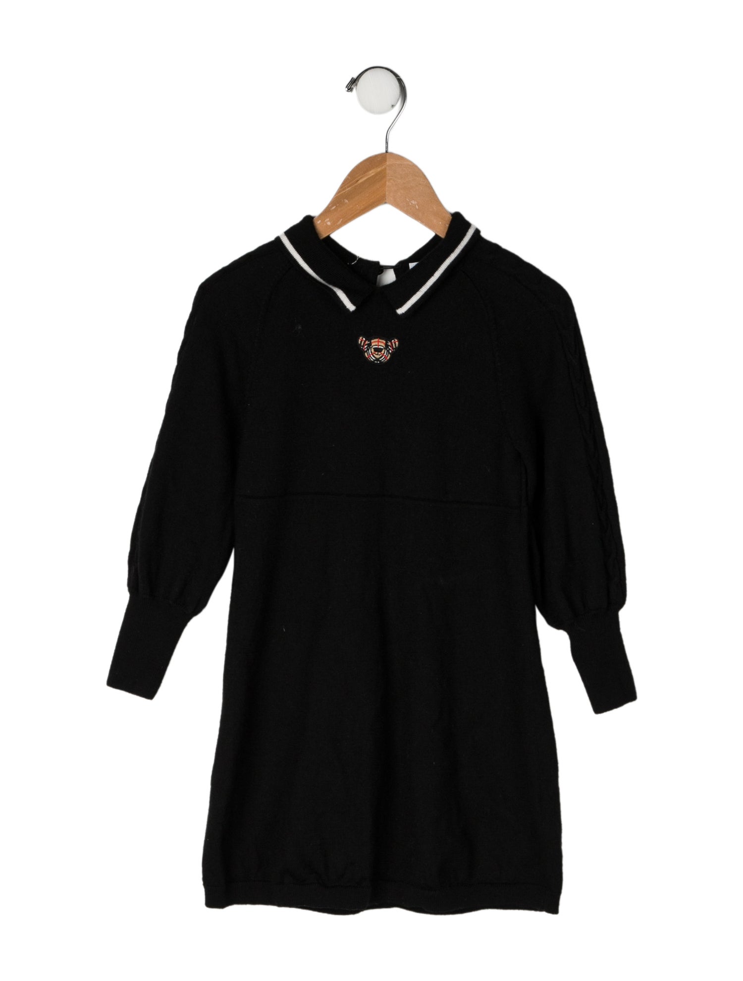 Burberry Wool Long Sleeve Dress