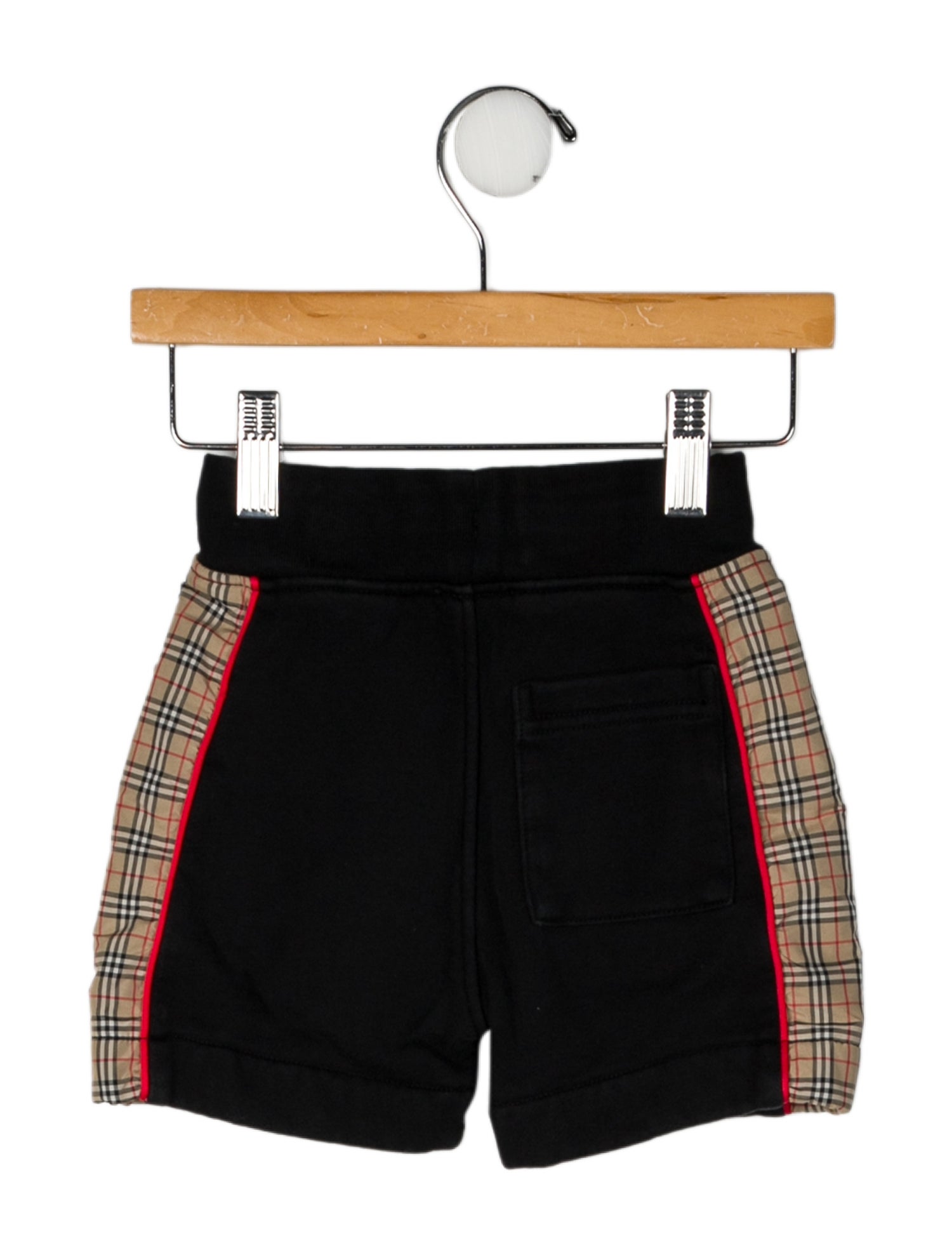 Burberry Cotton Nova Check Pattern Accent Shorts