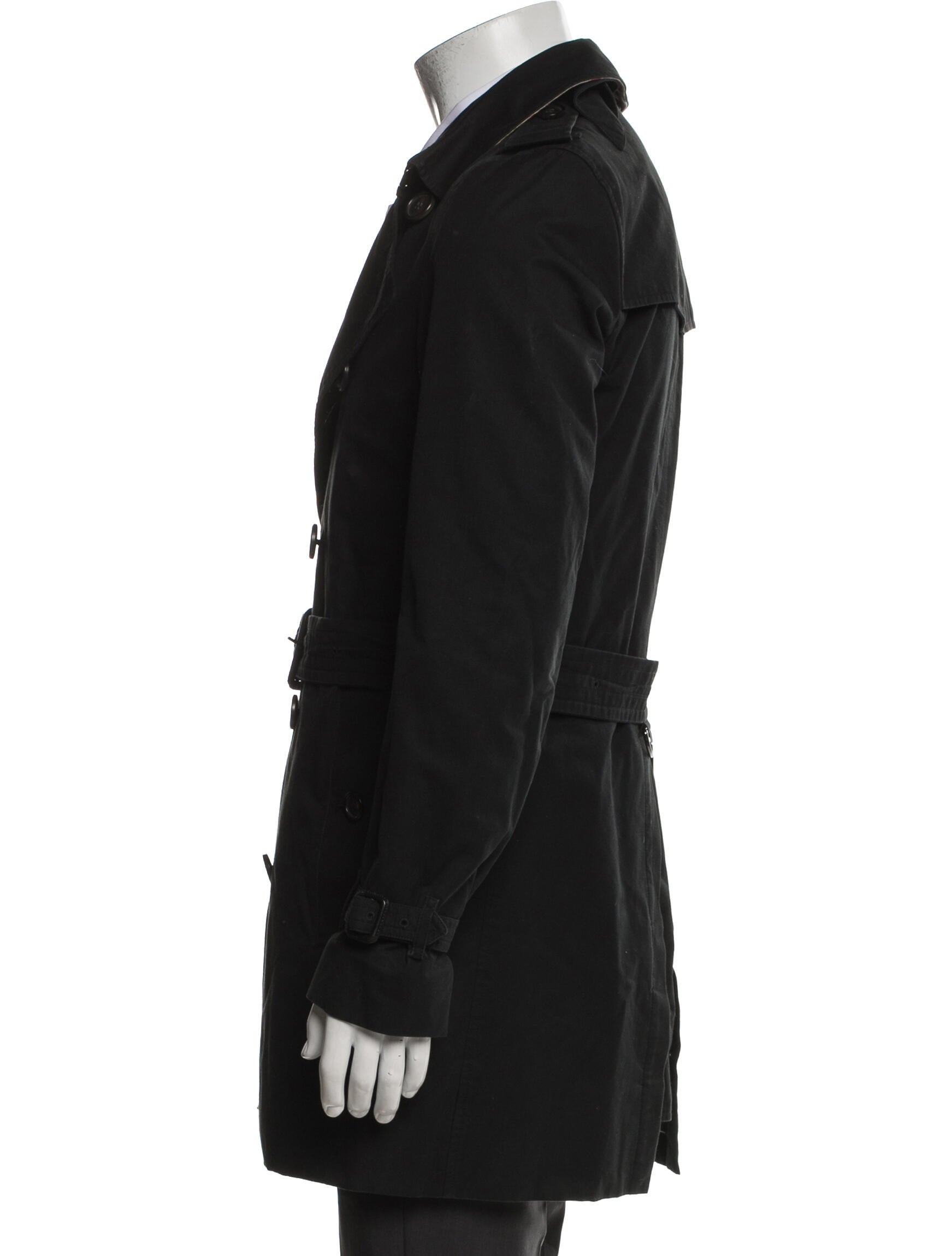 Burberry House Check Pattern Peacoat