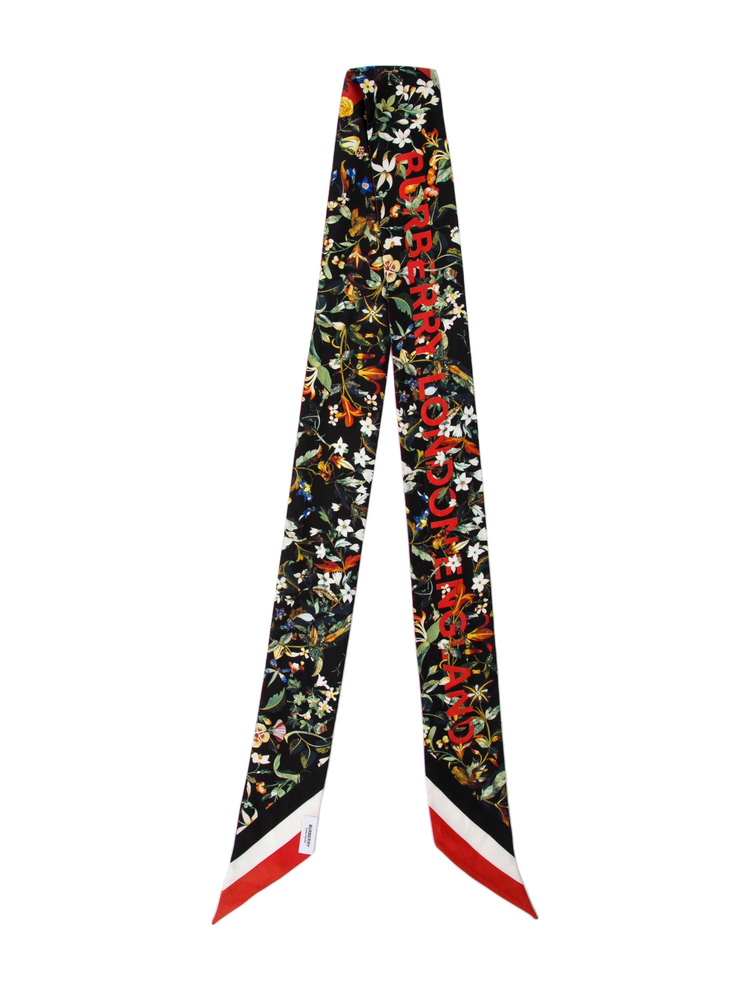 Burberry Silk Floral Print Bandeau